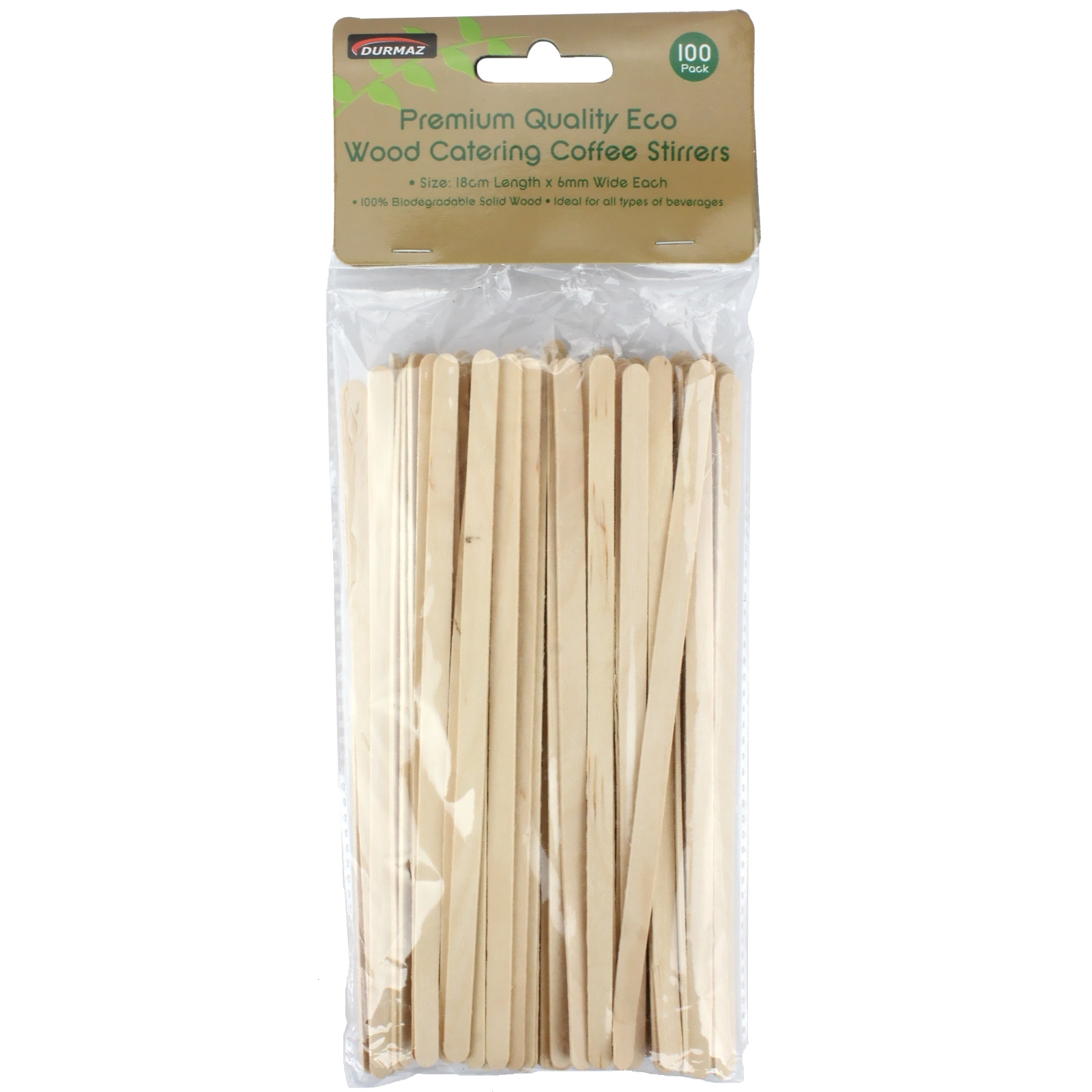 Wooden Coffee Stirrers (Pack of 100)