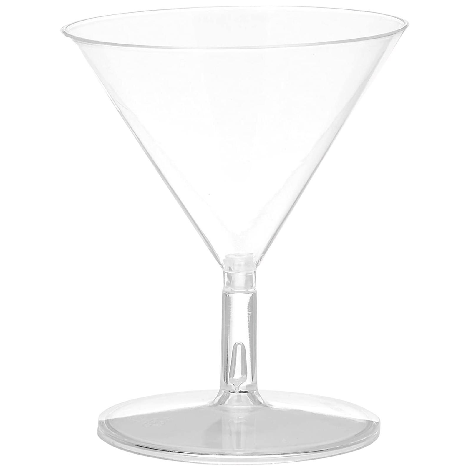 Clear Plastic Mini Martini Glasses (Pack of 20)