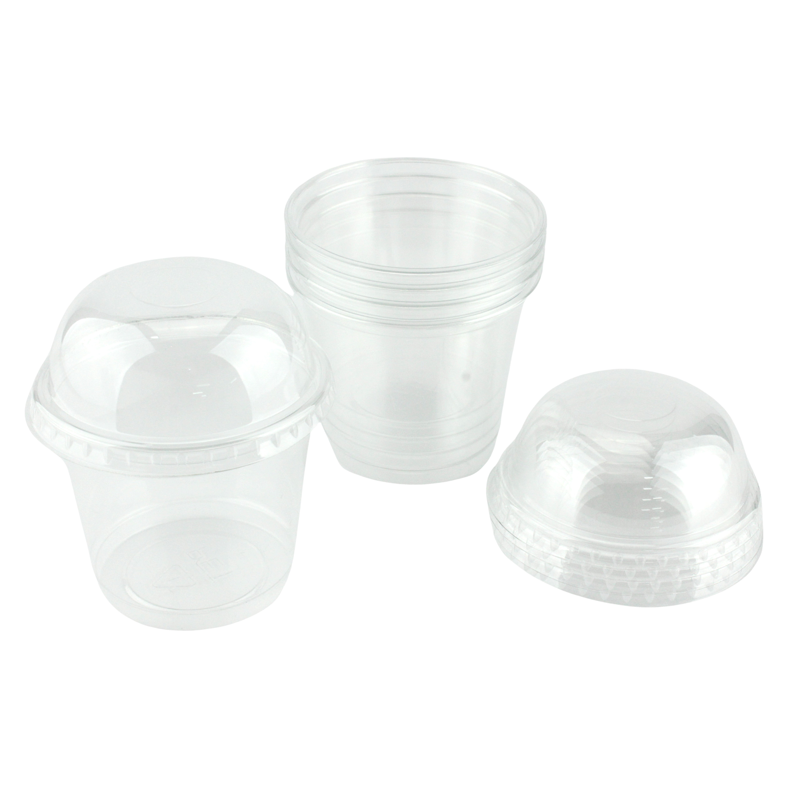 Clear Snack Cups With Dome Lids 200ml (Pack of 5) 