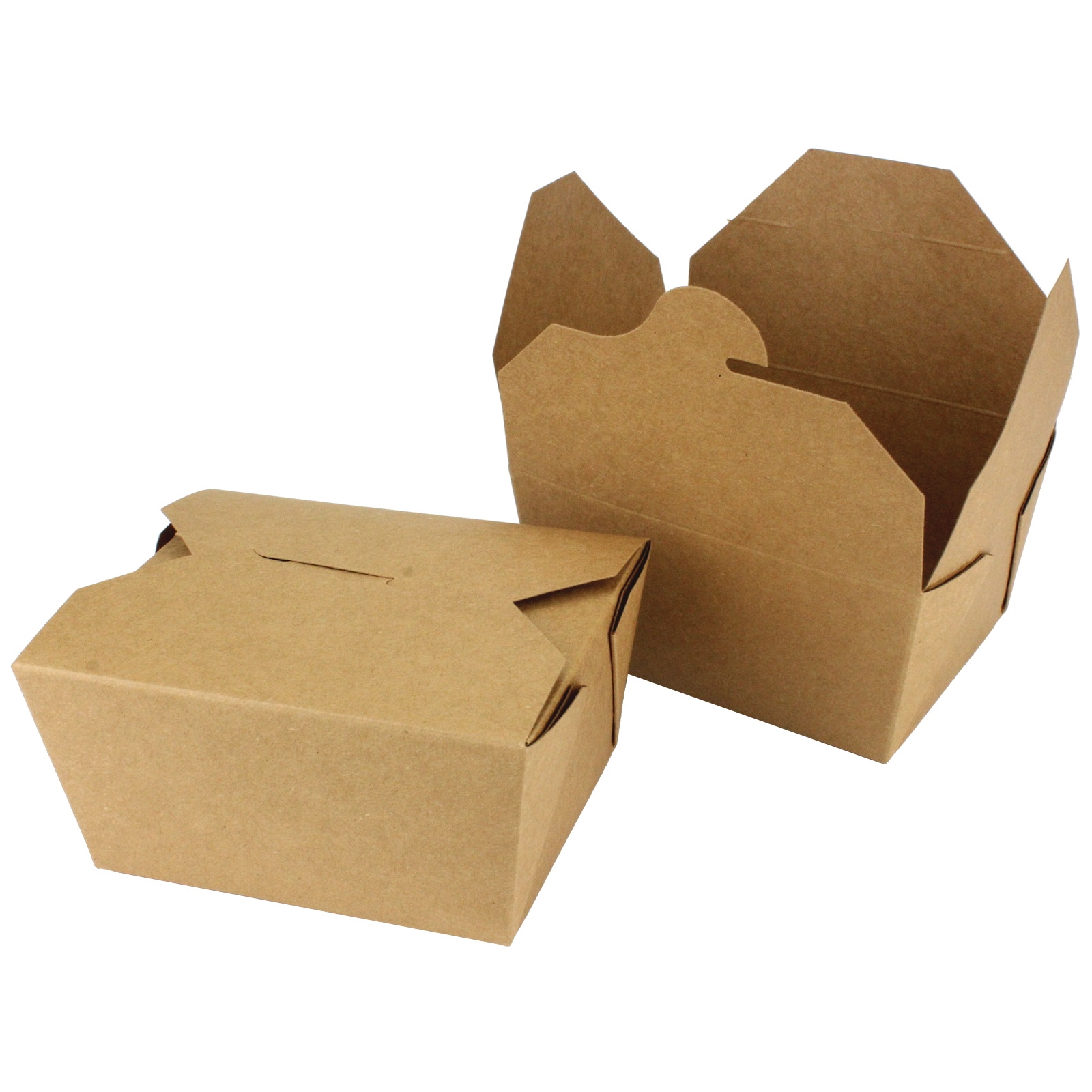 Brown Kraft Paper Food Boxes 13cm (Pack of 50)