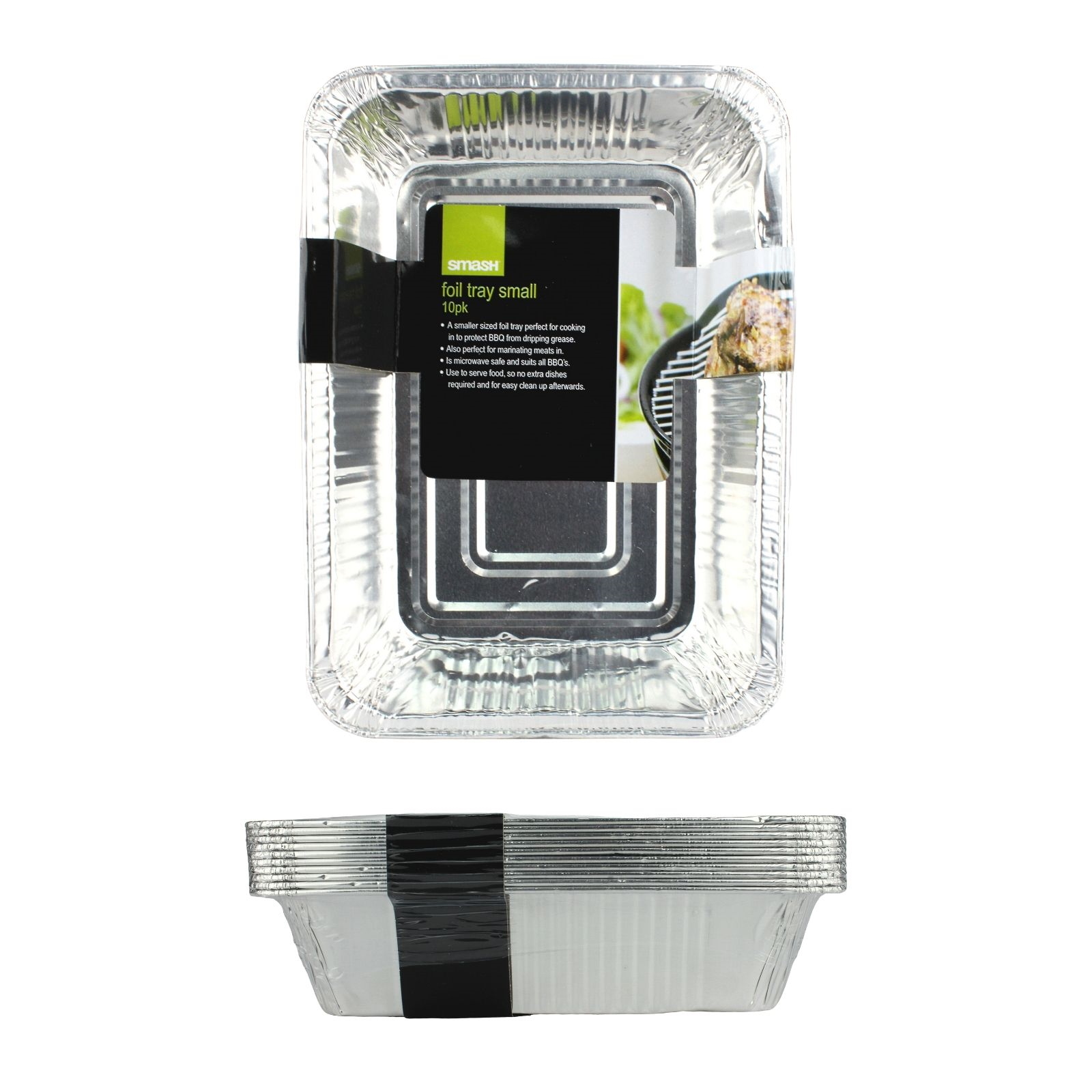 Small Foil Trays 22cm x 16cm x 4.5cm(Pack of 10)