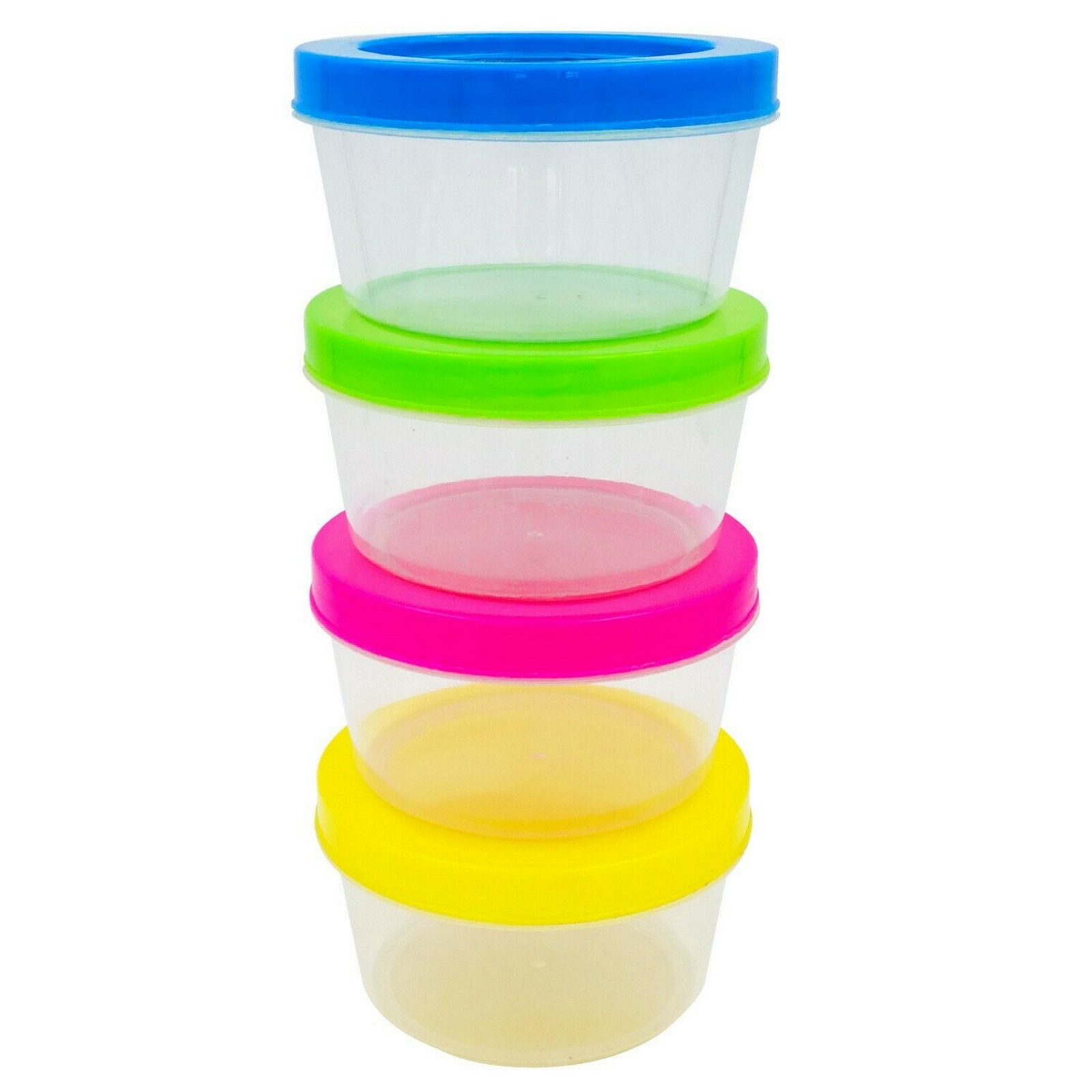 Round Stackable Snack Containers 200ml (Pack of 4)
