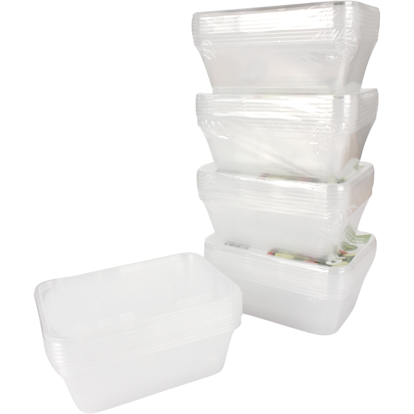 Takeaway Food Containers With Lids 750ml (Bulk Pack of 150)