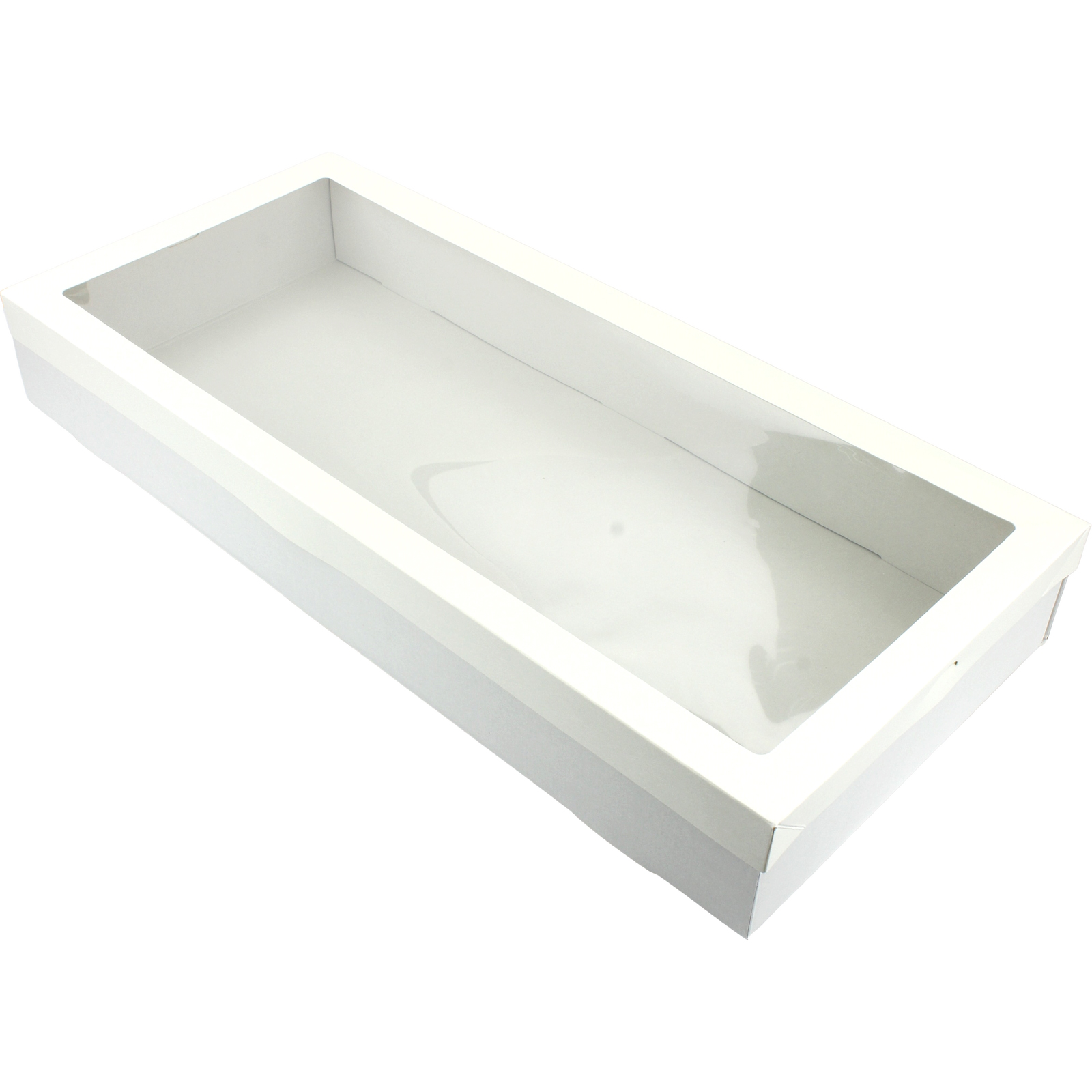 Eco White Grazing Boxes with Lids 56cm x 25.5cm x 8cm (Pack of 2) 