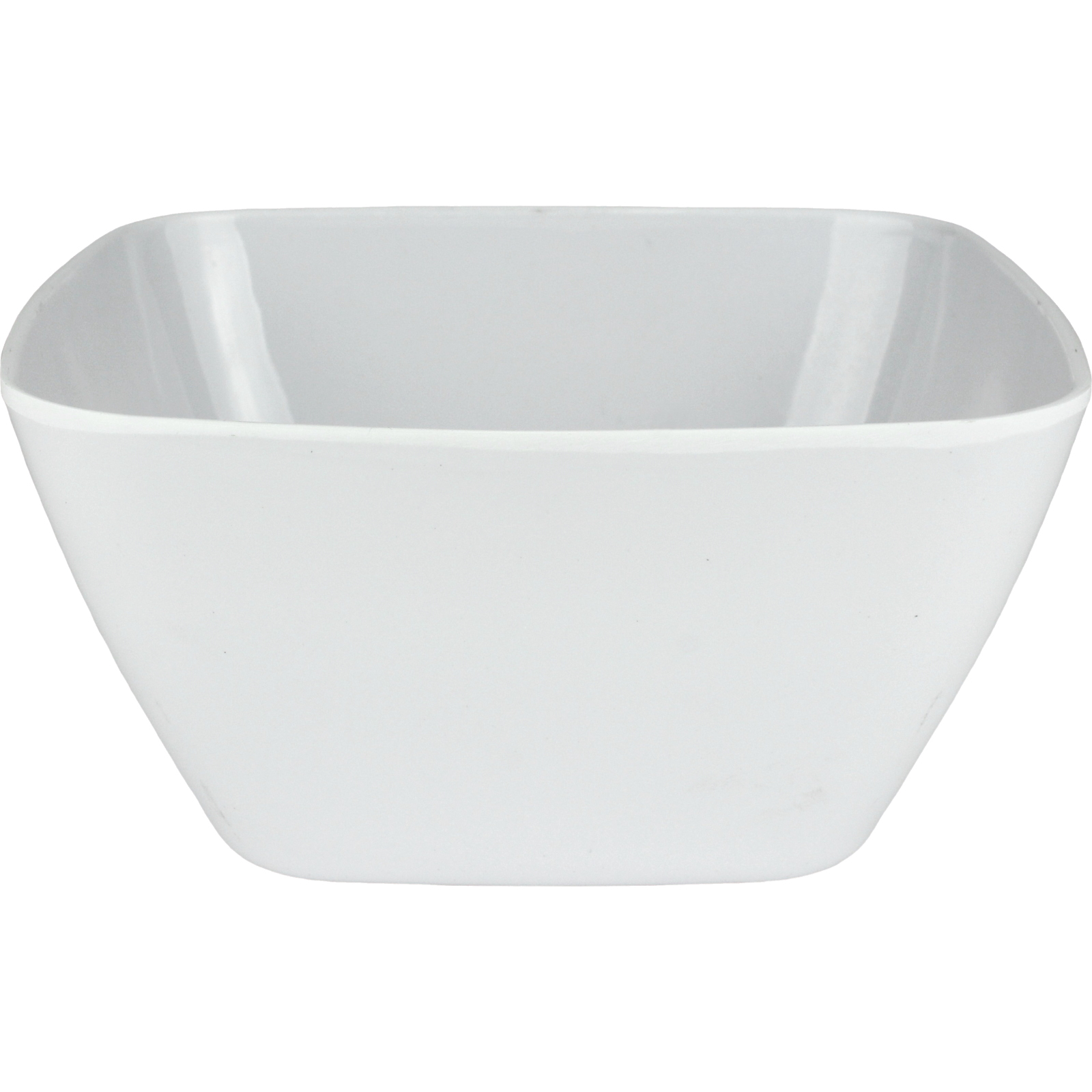 White Square Melamine Bowl 18cm