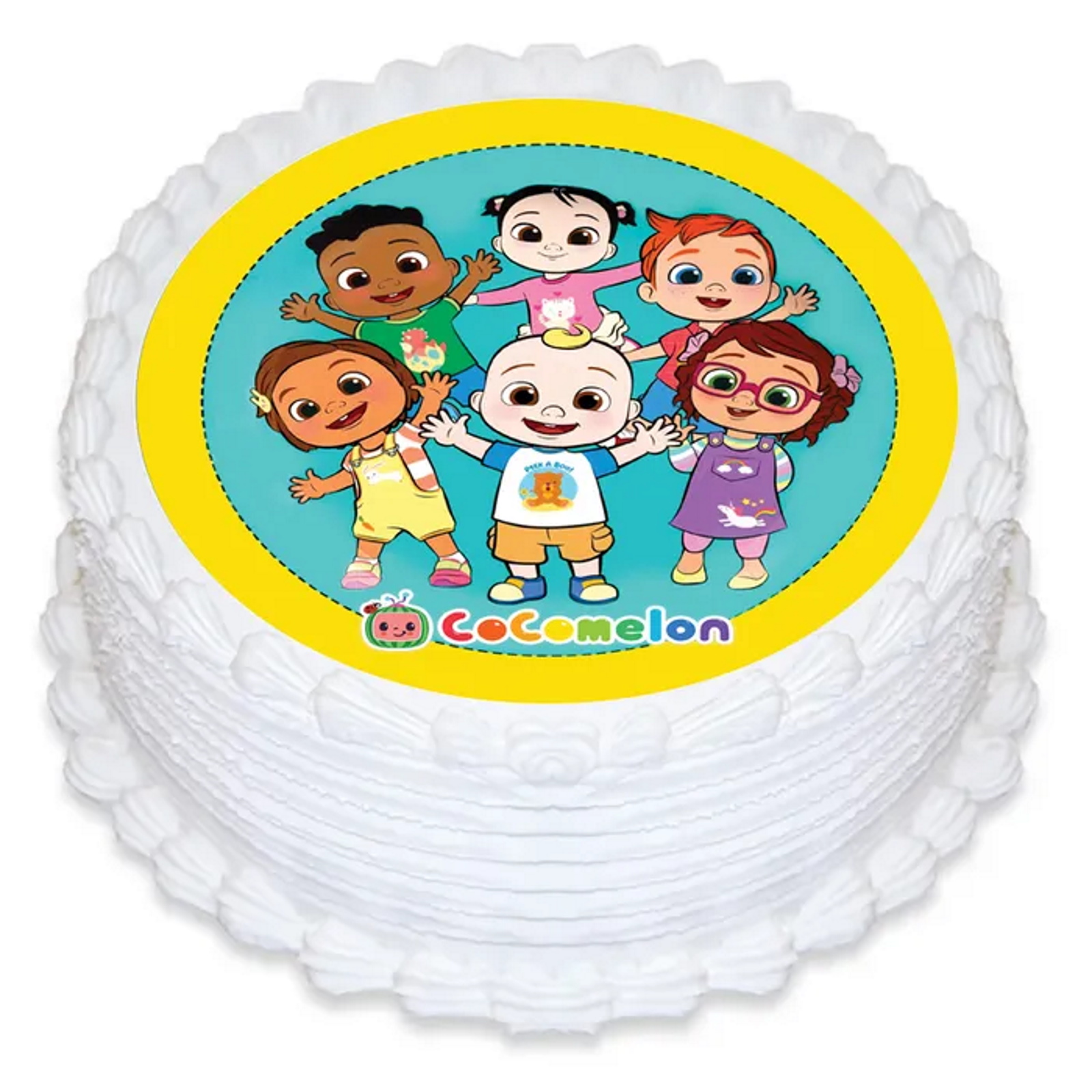 CoComelon Round Edible Icing Cake Decoration