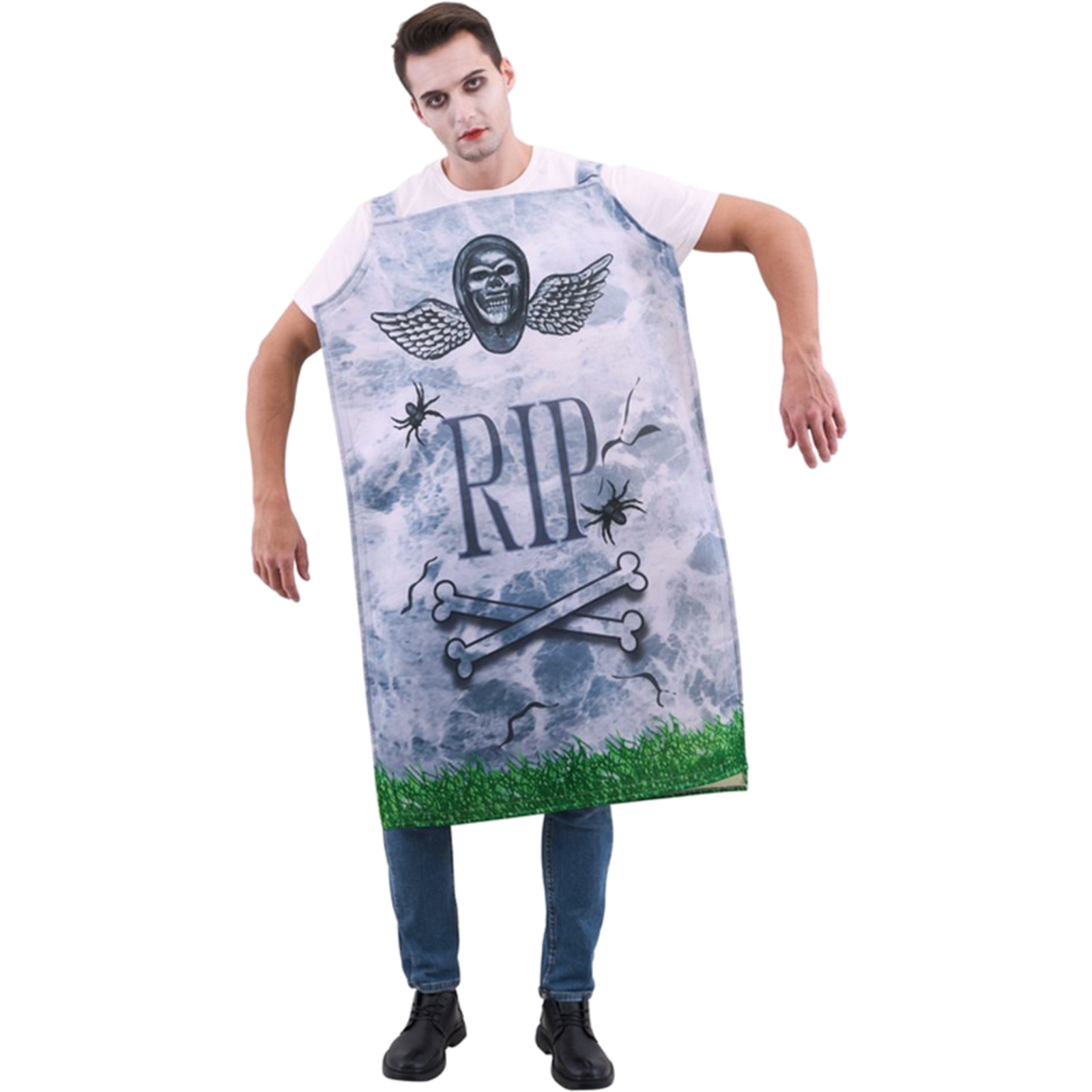 Adult Grave Stone RIP Costume 