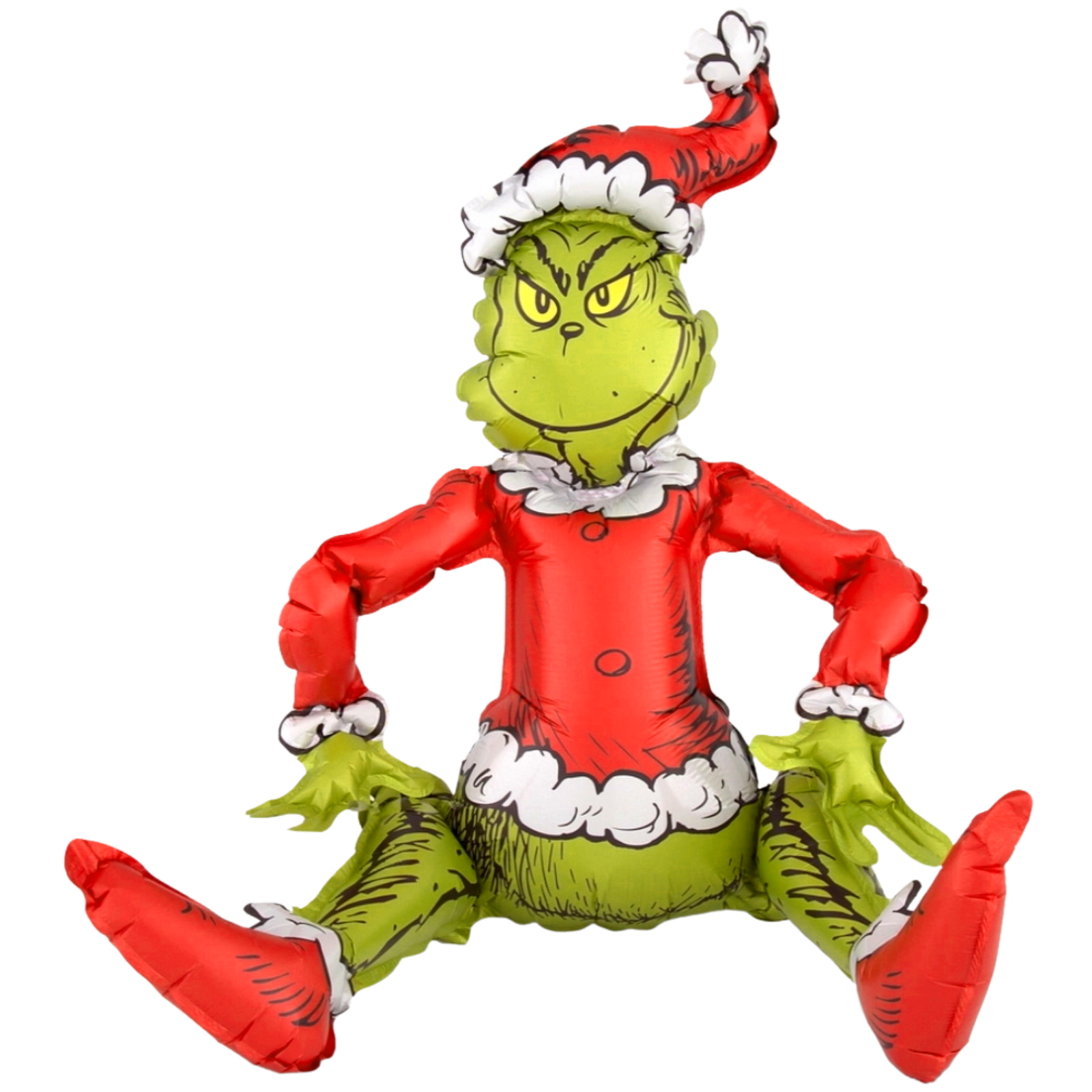 Dr Seuss Sitting Grinch Air Fill Foil Balloon