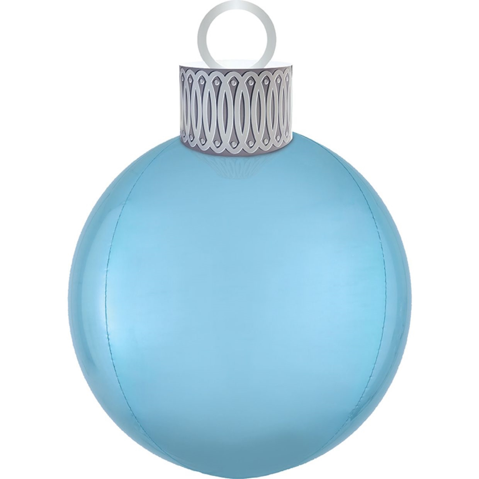 Orbz Pastel Blue Christmas Ornament Air Fill Balloon Kit