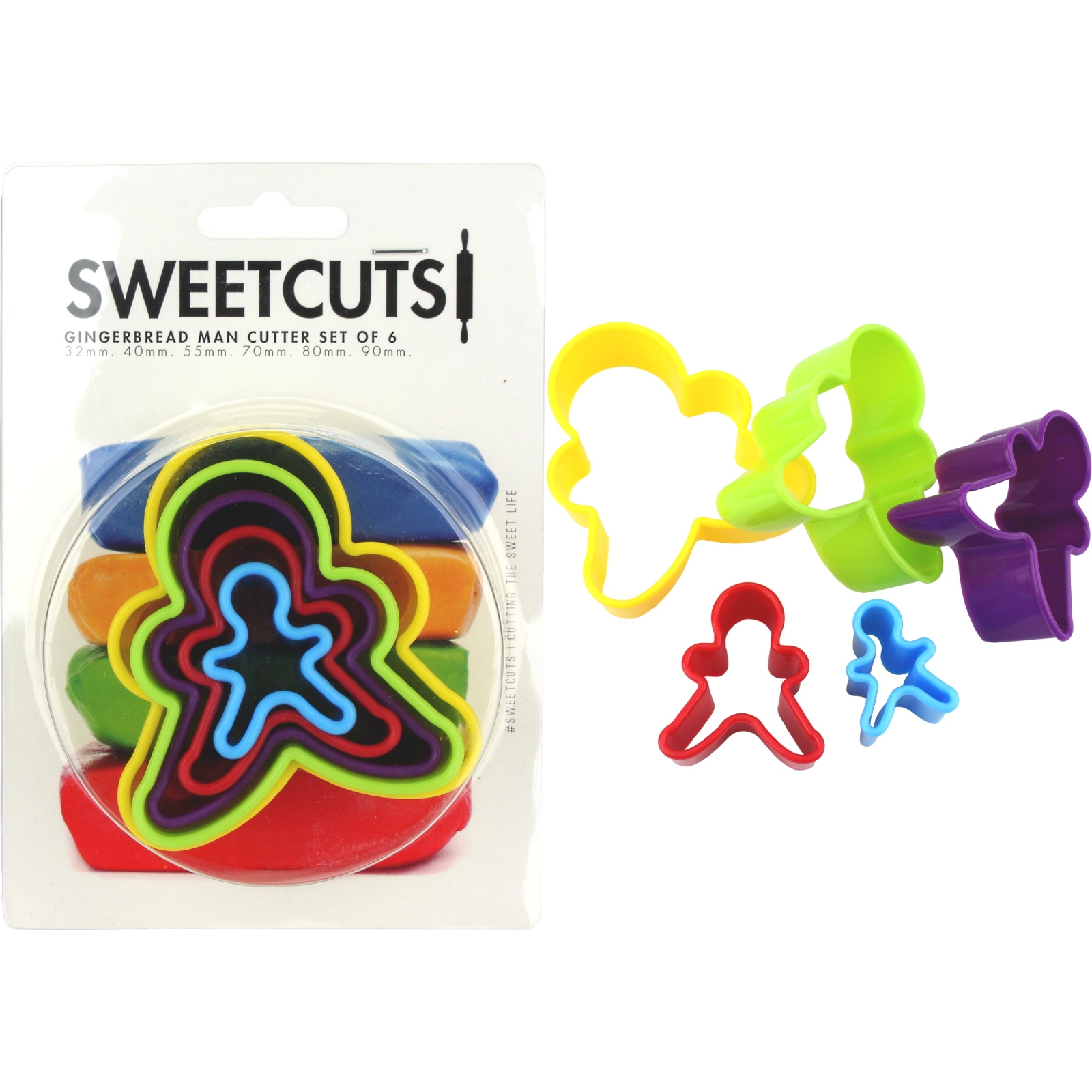 Gingerbread Man Cookie Cutter Set (6 Pieces) 