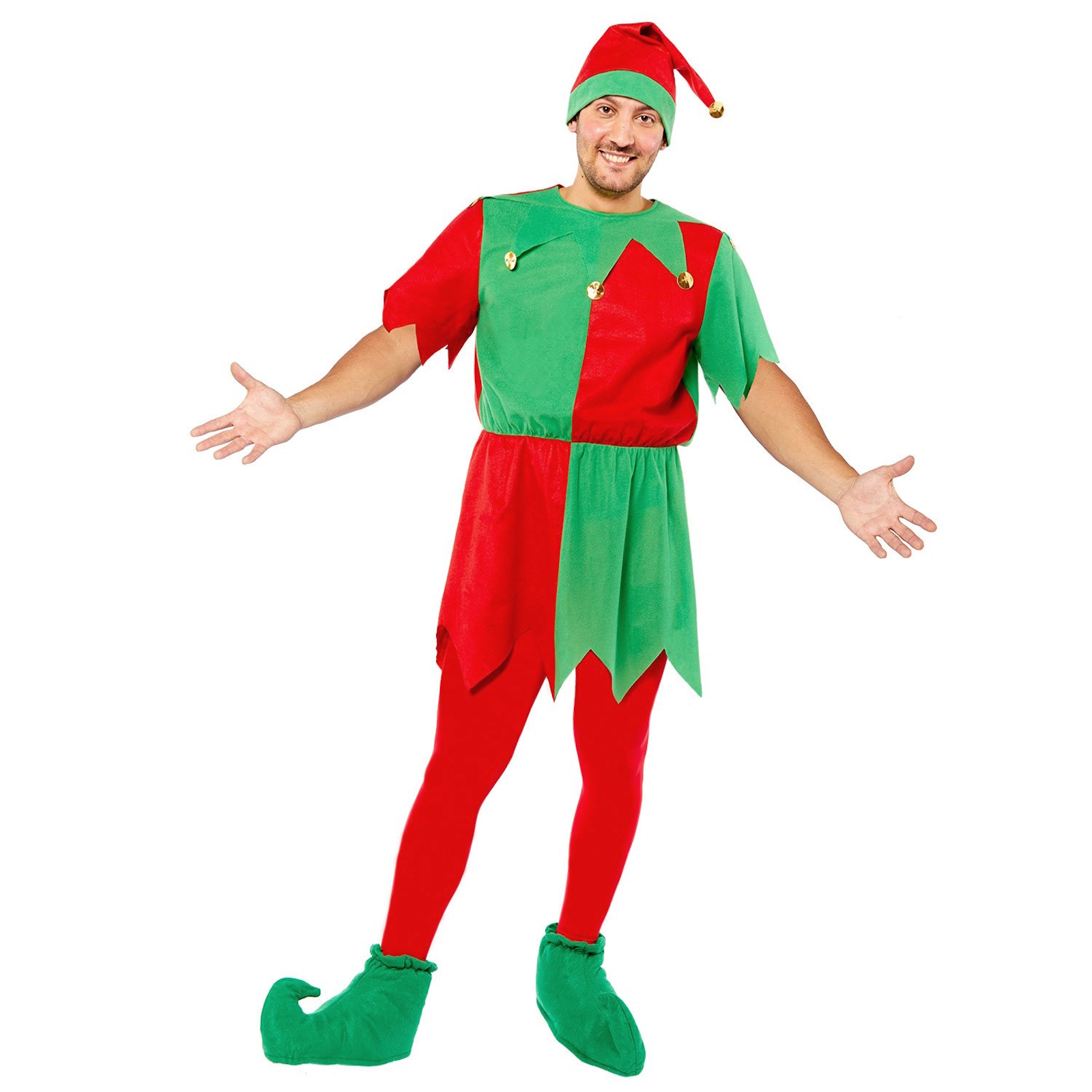 Christmas Elf Mens Costume - Medium/Large 