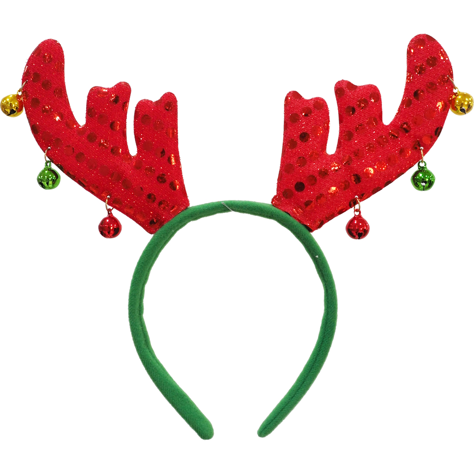 Reindeer Sequins and Bells Headband 