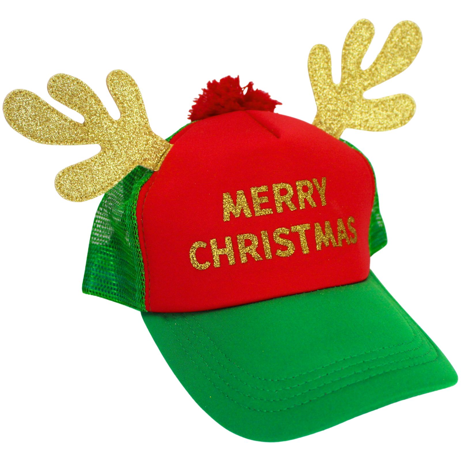 Merry Christmas Antler Cap