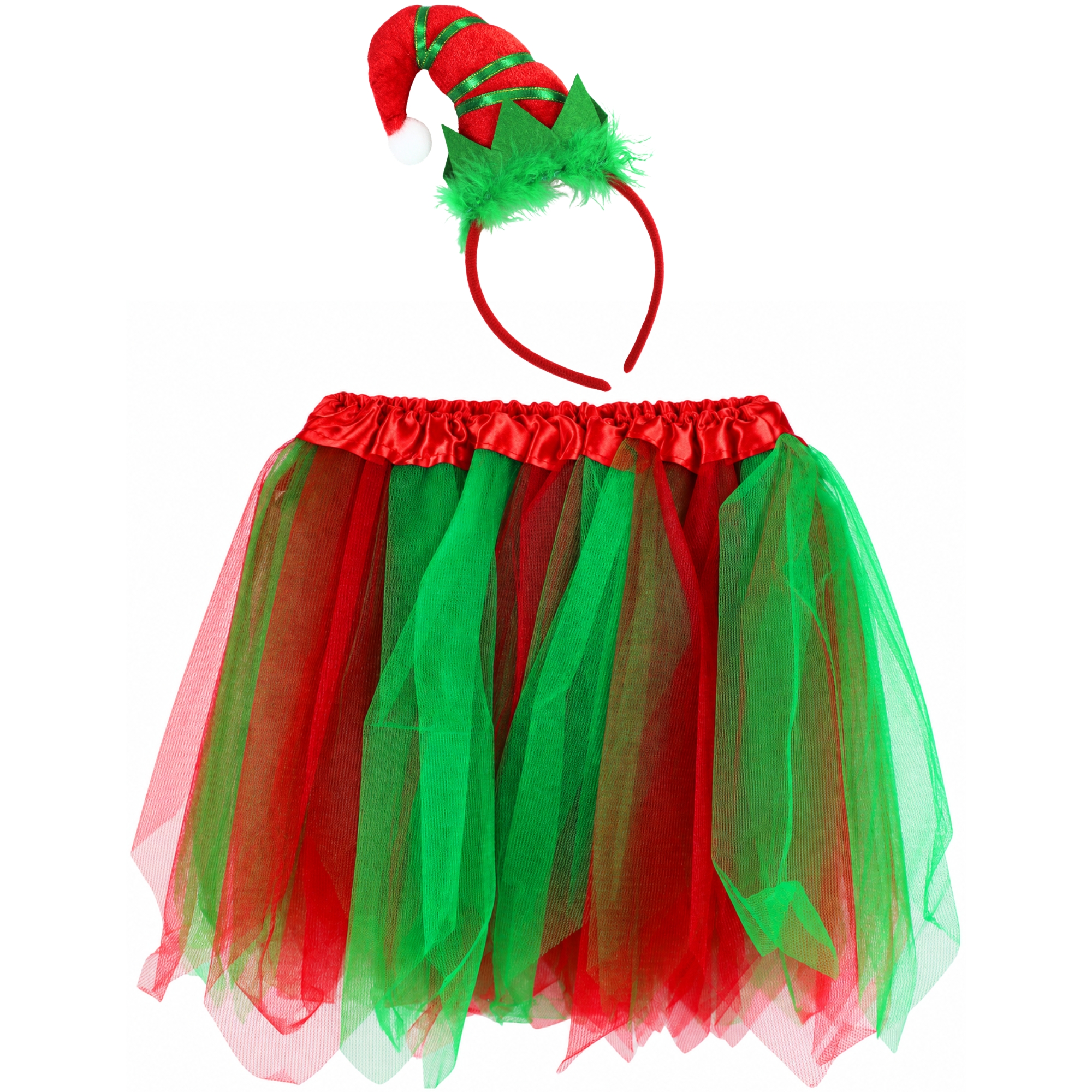 Kids Elf Tutu and Headband Set