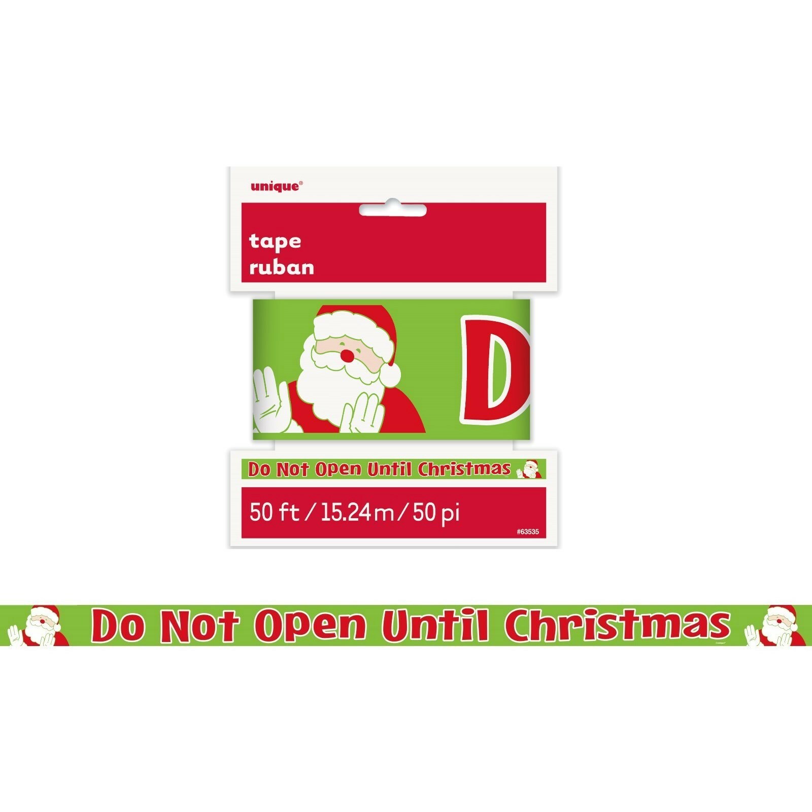 Do Not Open Until Christmas Party Tape