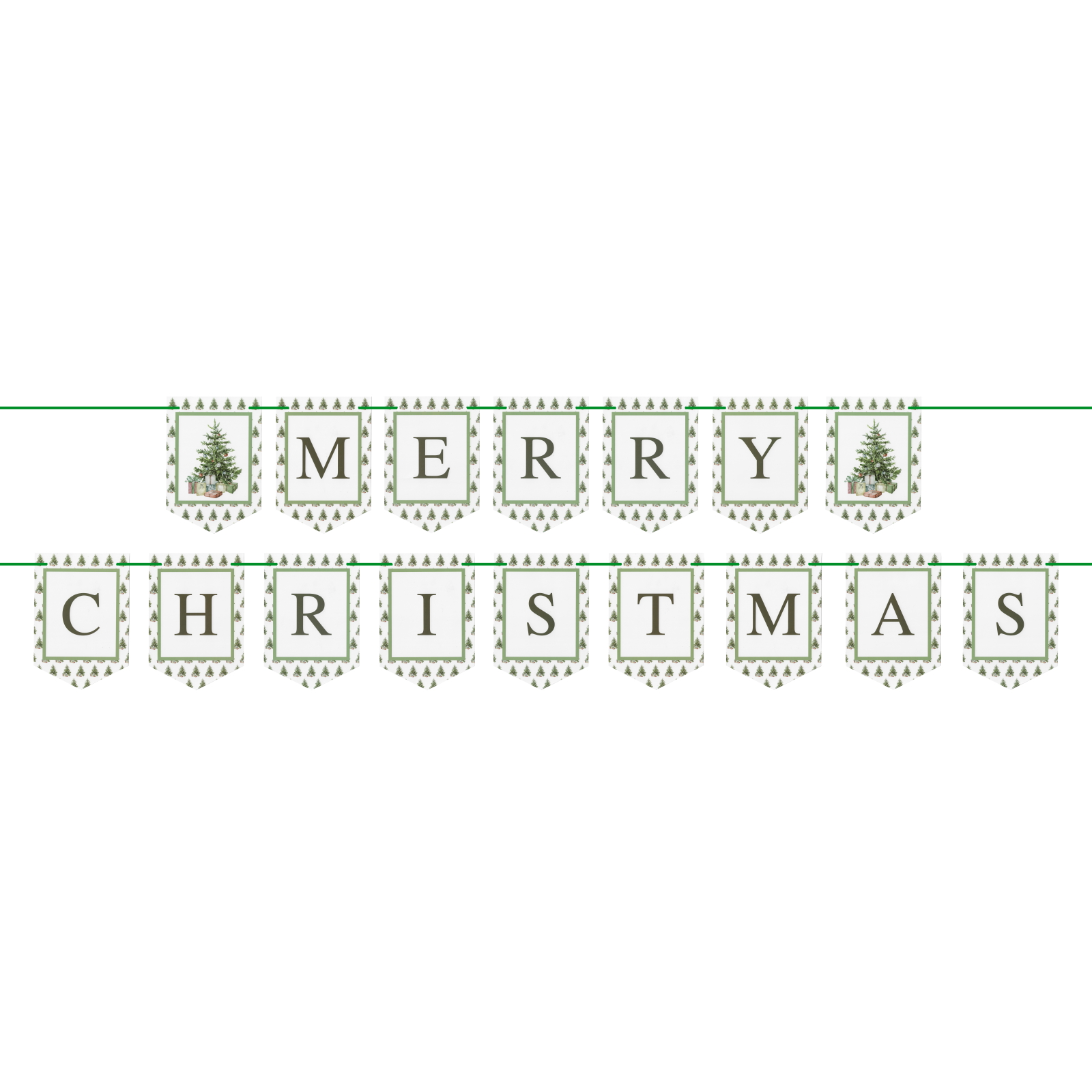 'Tis The Season Merry Christmas Pennant Banner