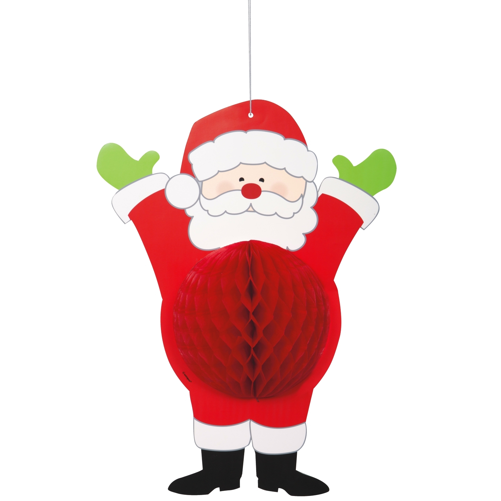 Santa Honeycomb Hanging Decoration