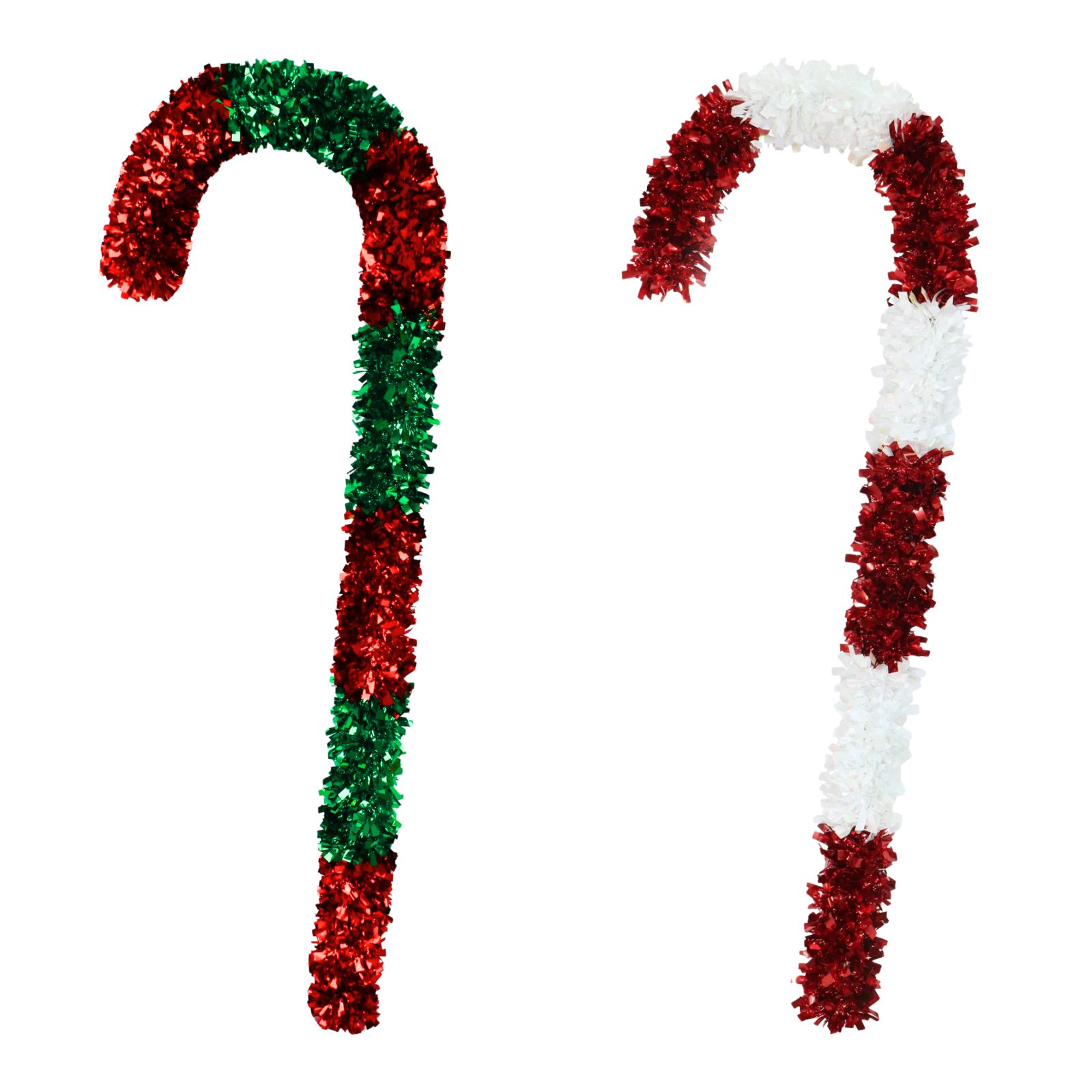 Giant Christmas Candy Cane Tinsel Decoration 70cm (1 Only)