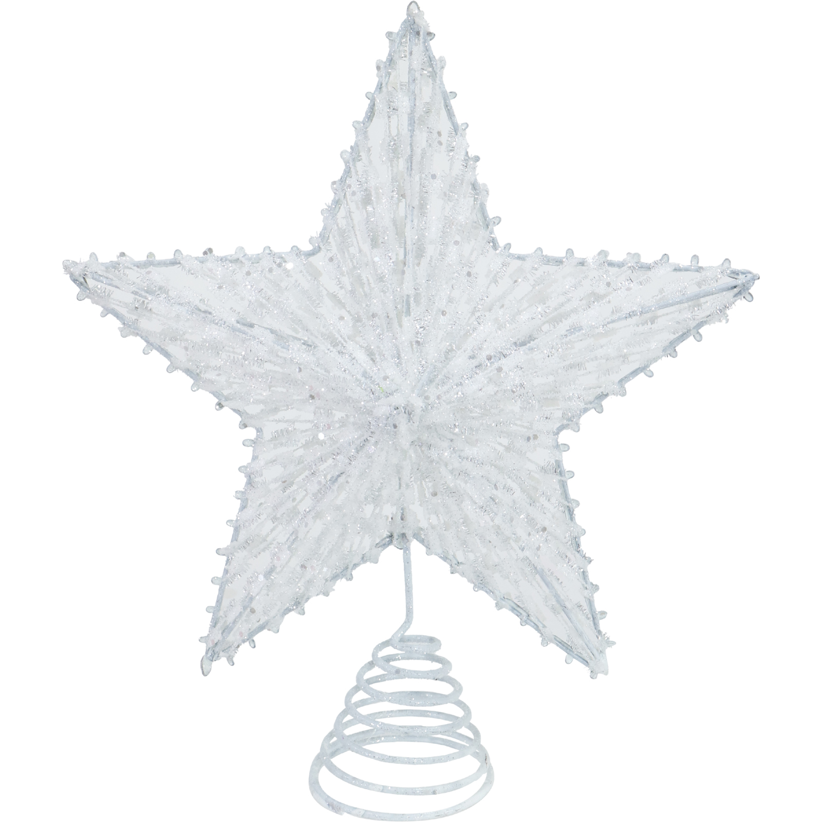 White Snow Star Tree Topper