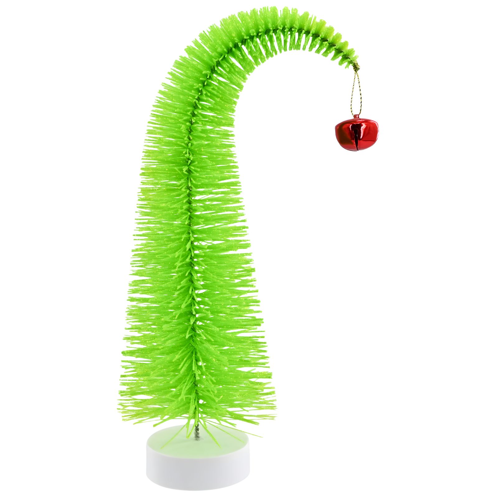 Mean Neon Green Curved Bristle Tree 27cm 