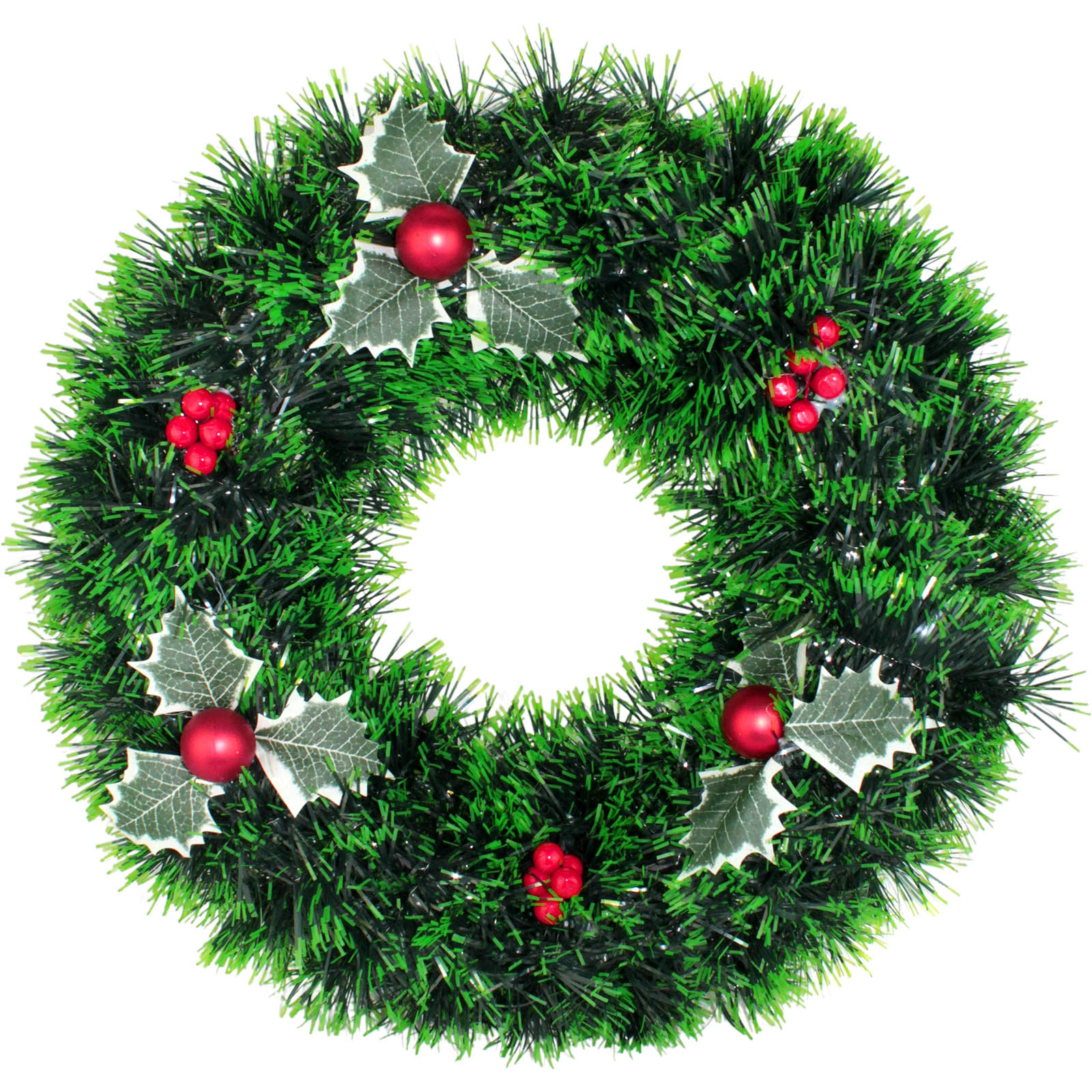 Holly and Berry Christmas Wreath