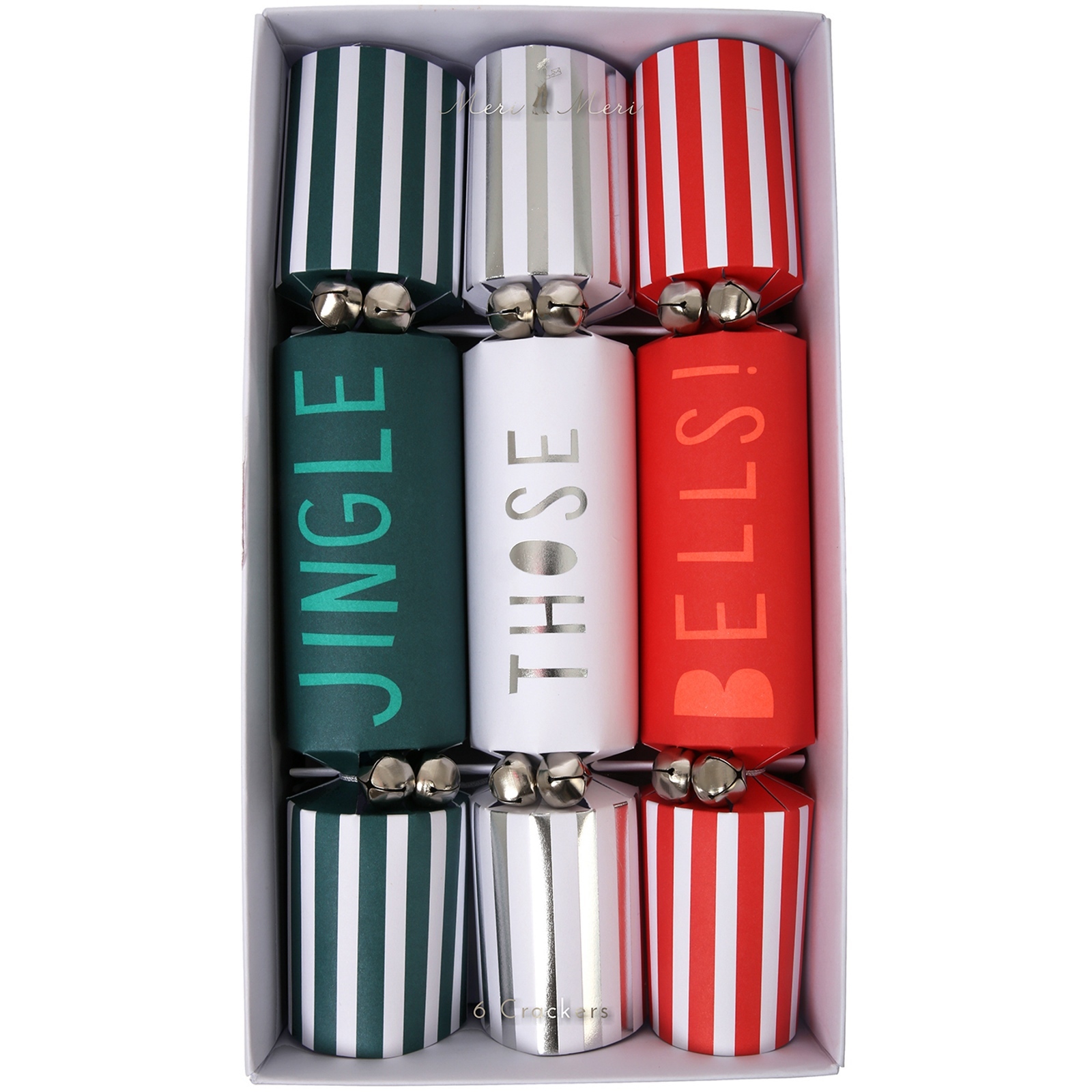 Meri Meri Jingle Those Bells Bon Bon Crackers (Pack of 6)