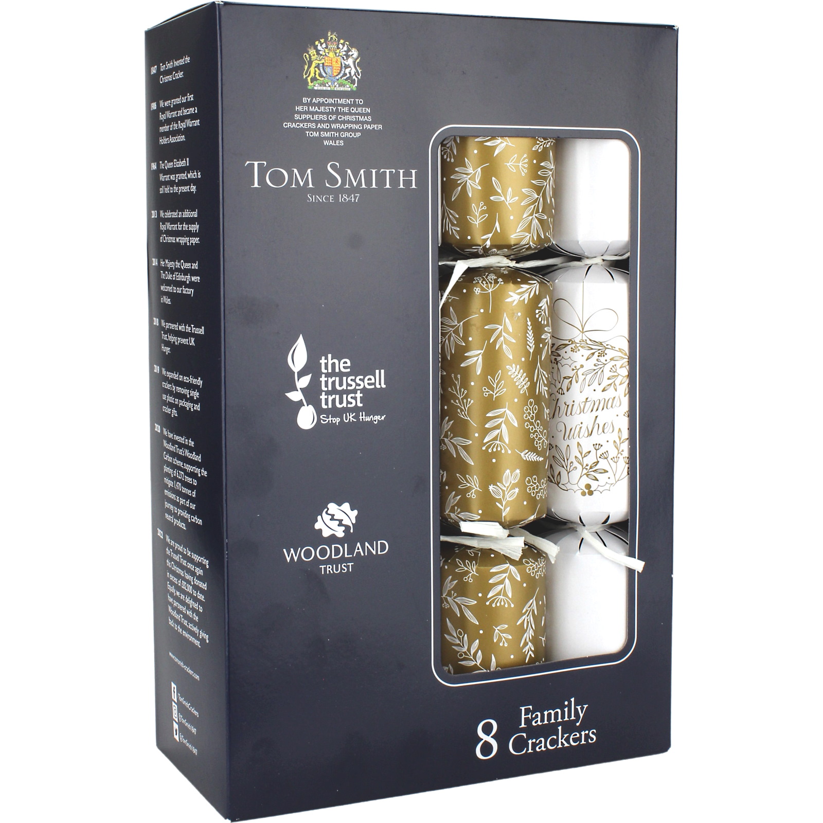 Tom Smith Christmas Wishes Family Bon Bon Crackers (Pack of 8)