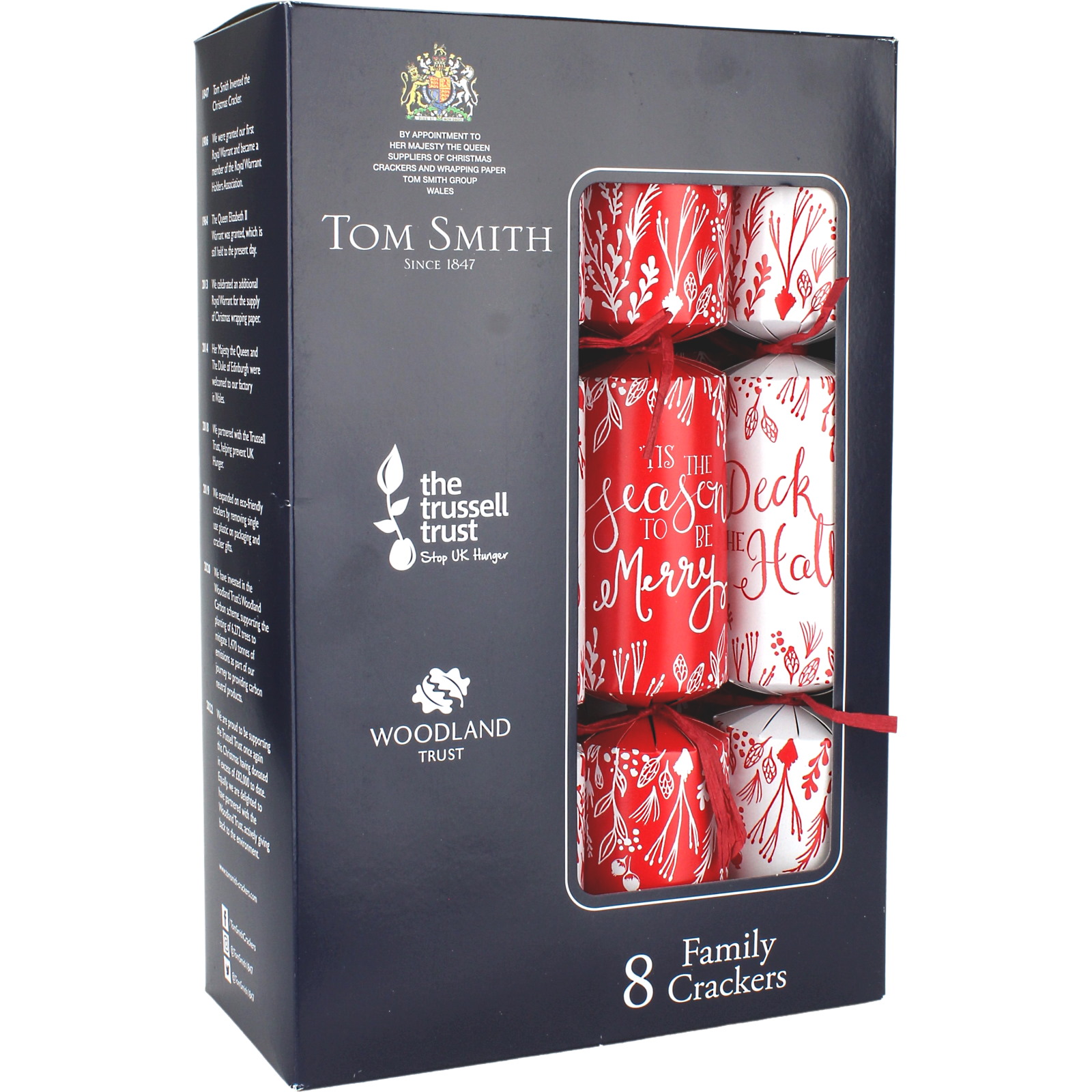 Tom Smith 'Tis the Season Family Bon Bon Crackers (Pack of 8)