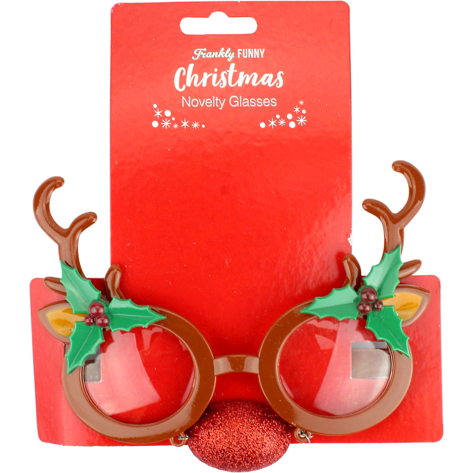Christmas Reindeer Novelty Glasses
