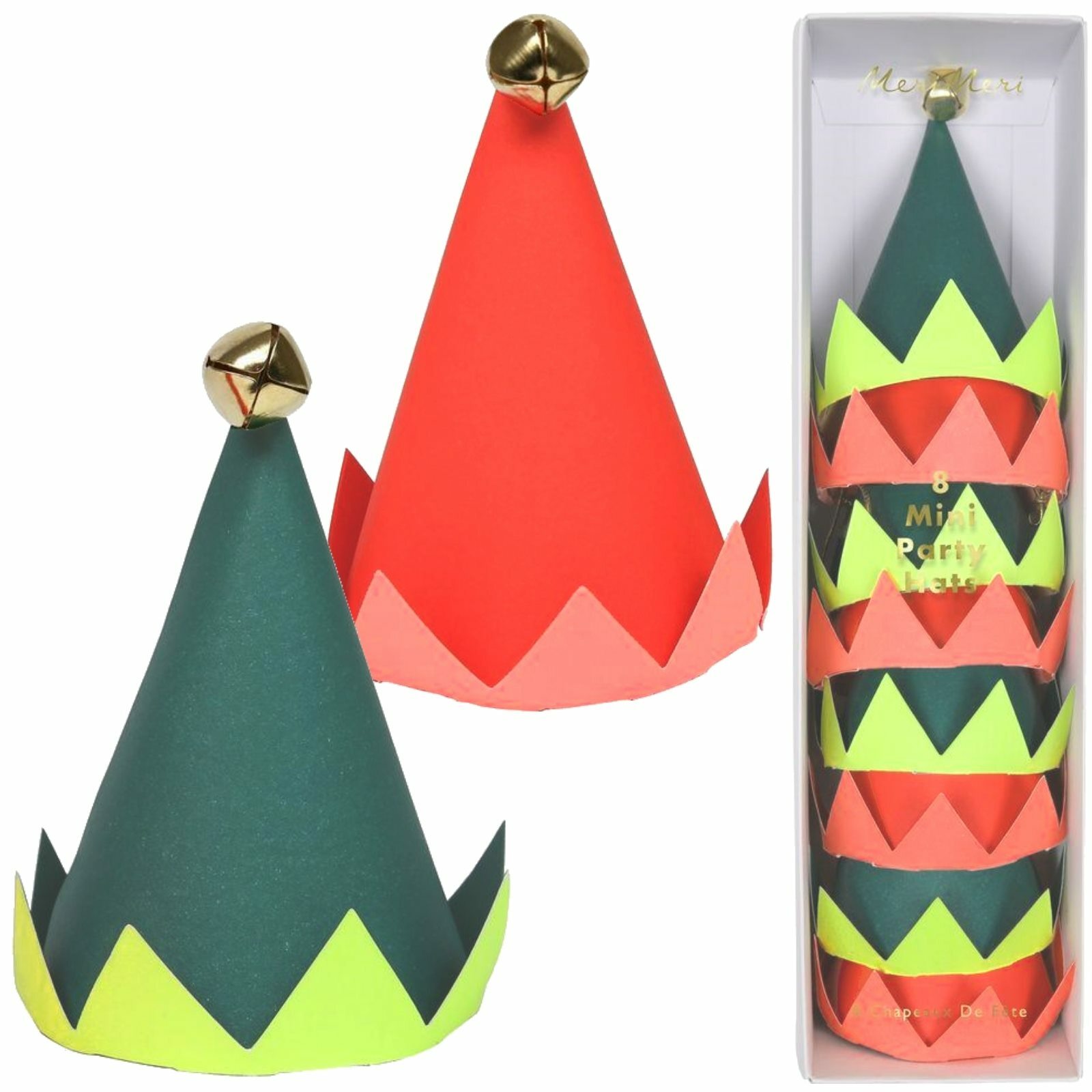 Meri Meri Mini Elf Party Hats (Pack of 8)