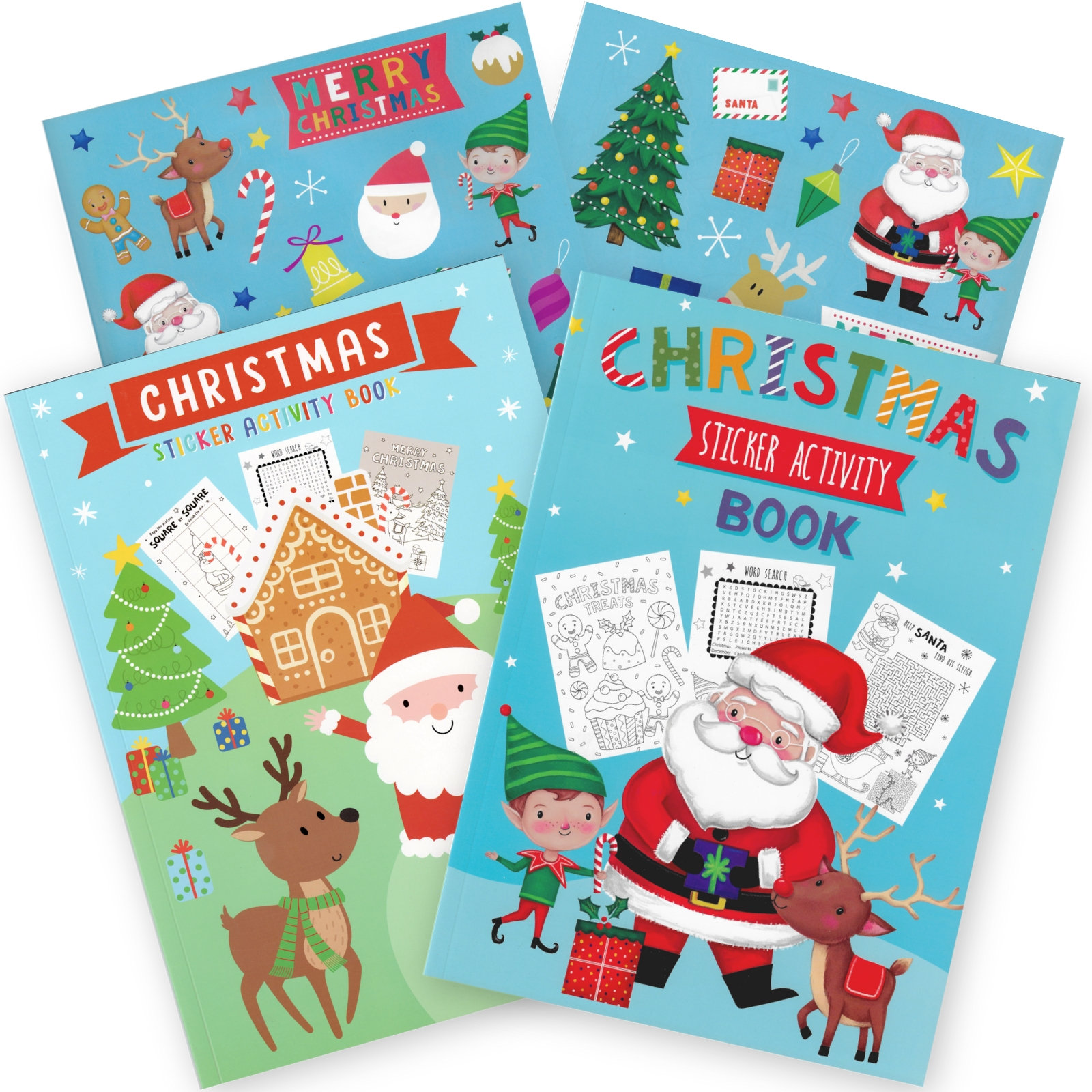 Christmas Sticker & Puzzle Activity Book Assorted