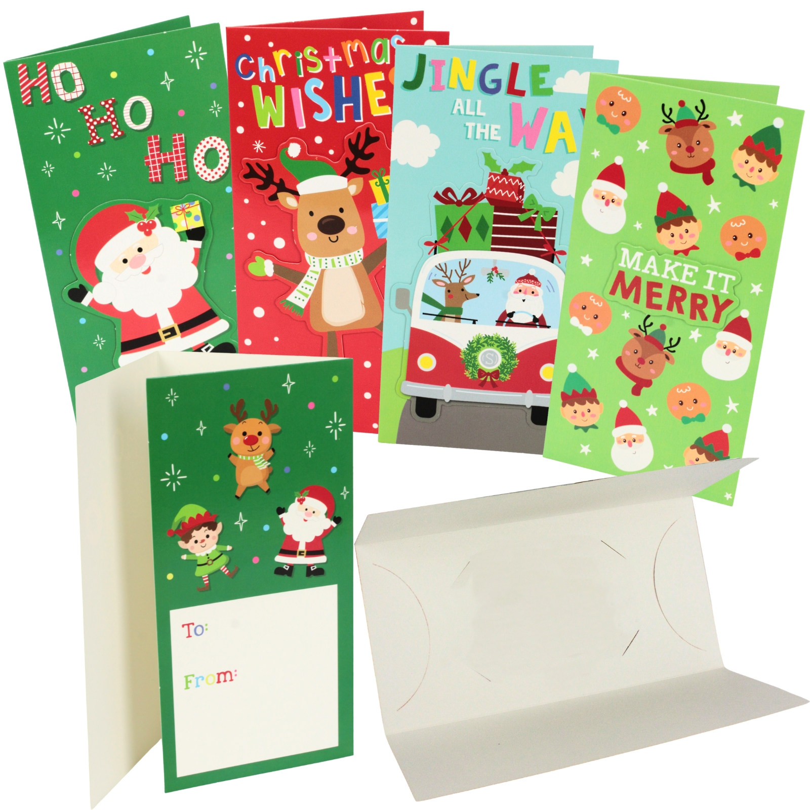 Festive Money and Gift Card Holders (Pack of 4)