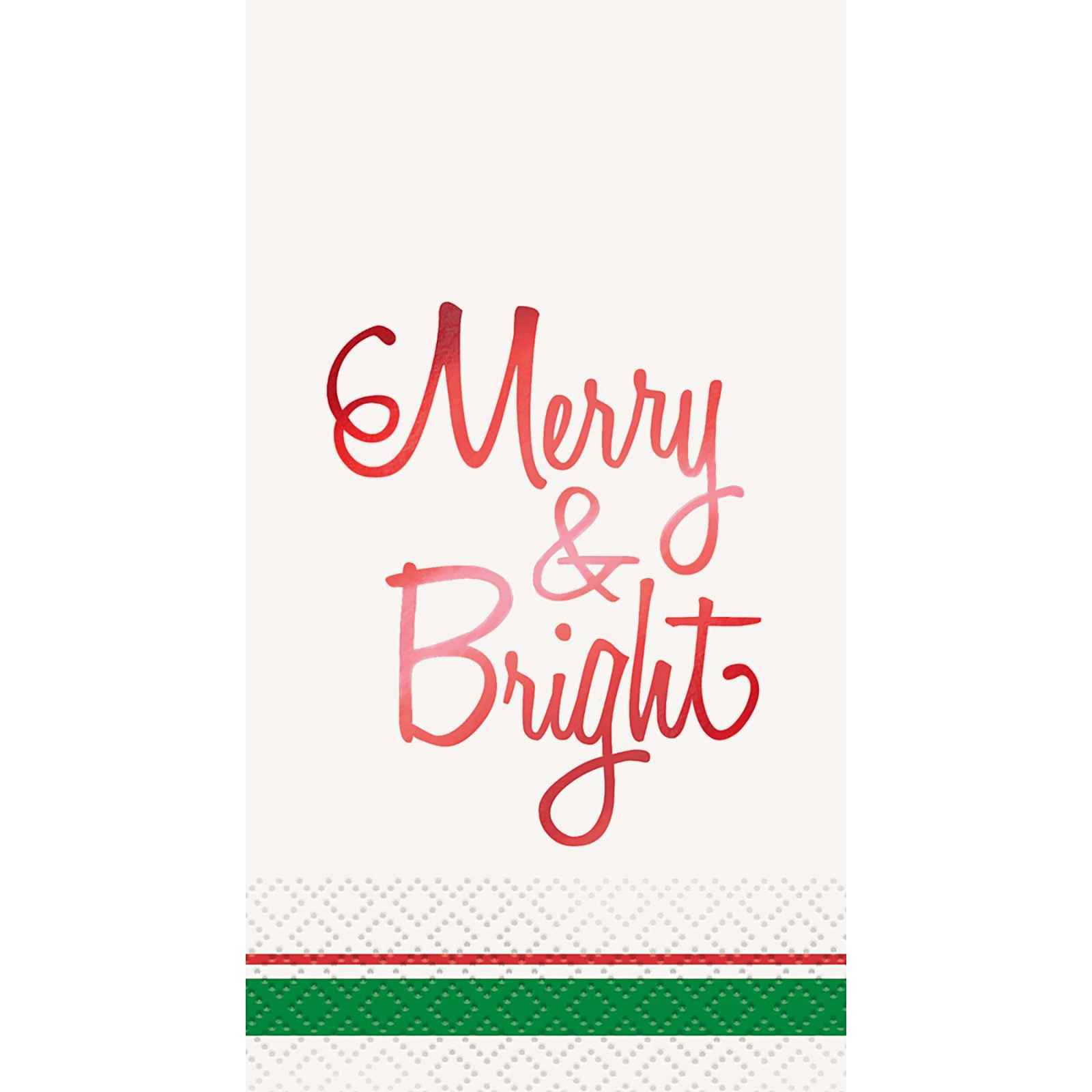Merry And Bright Large Rectangular Napkins / Serviettes (Pack of 16)