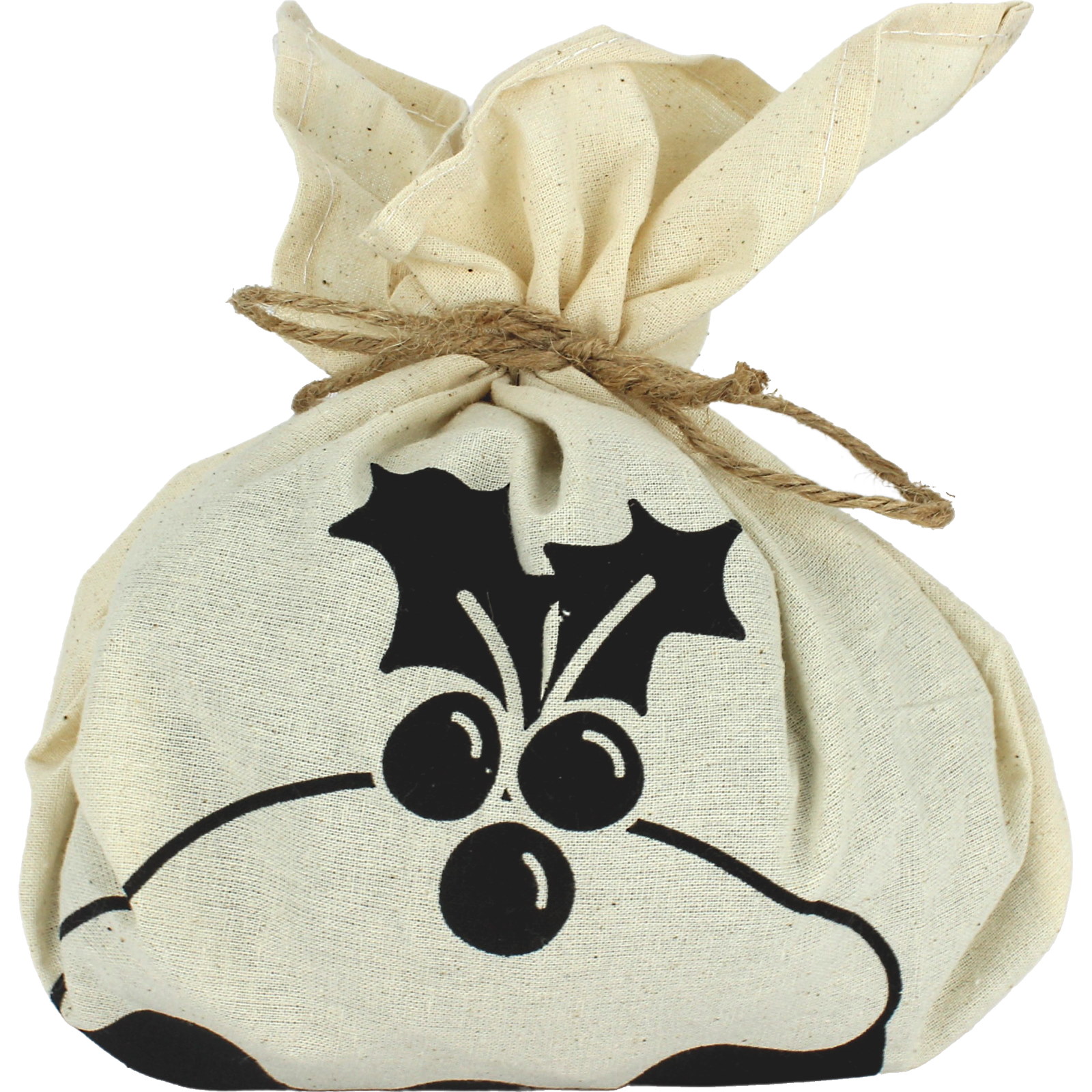 Christmas Pudding Cotton Cloth with Tie