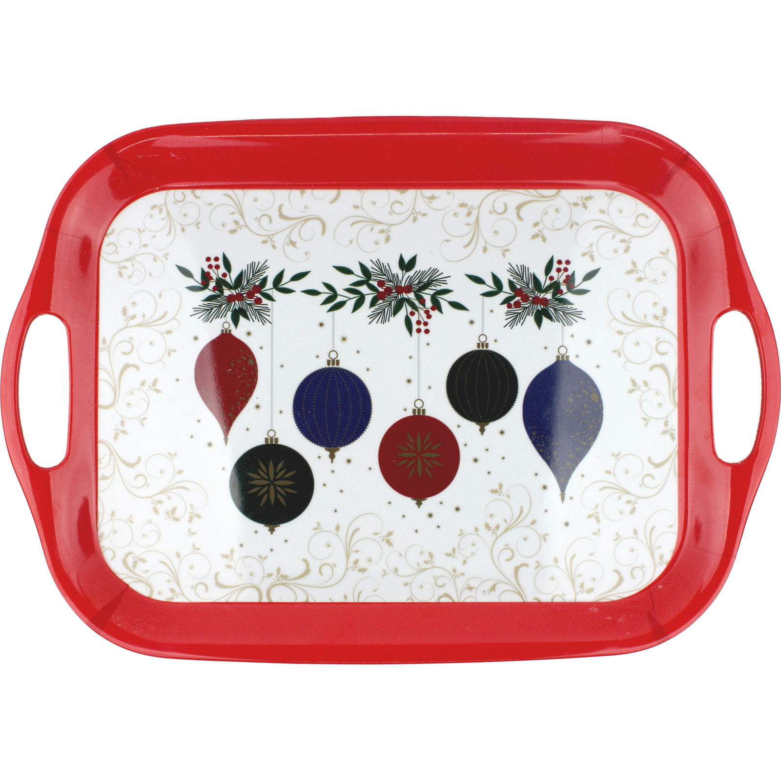Christmas Baubles Melamine Tray 