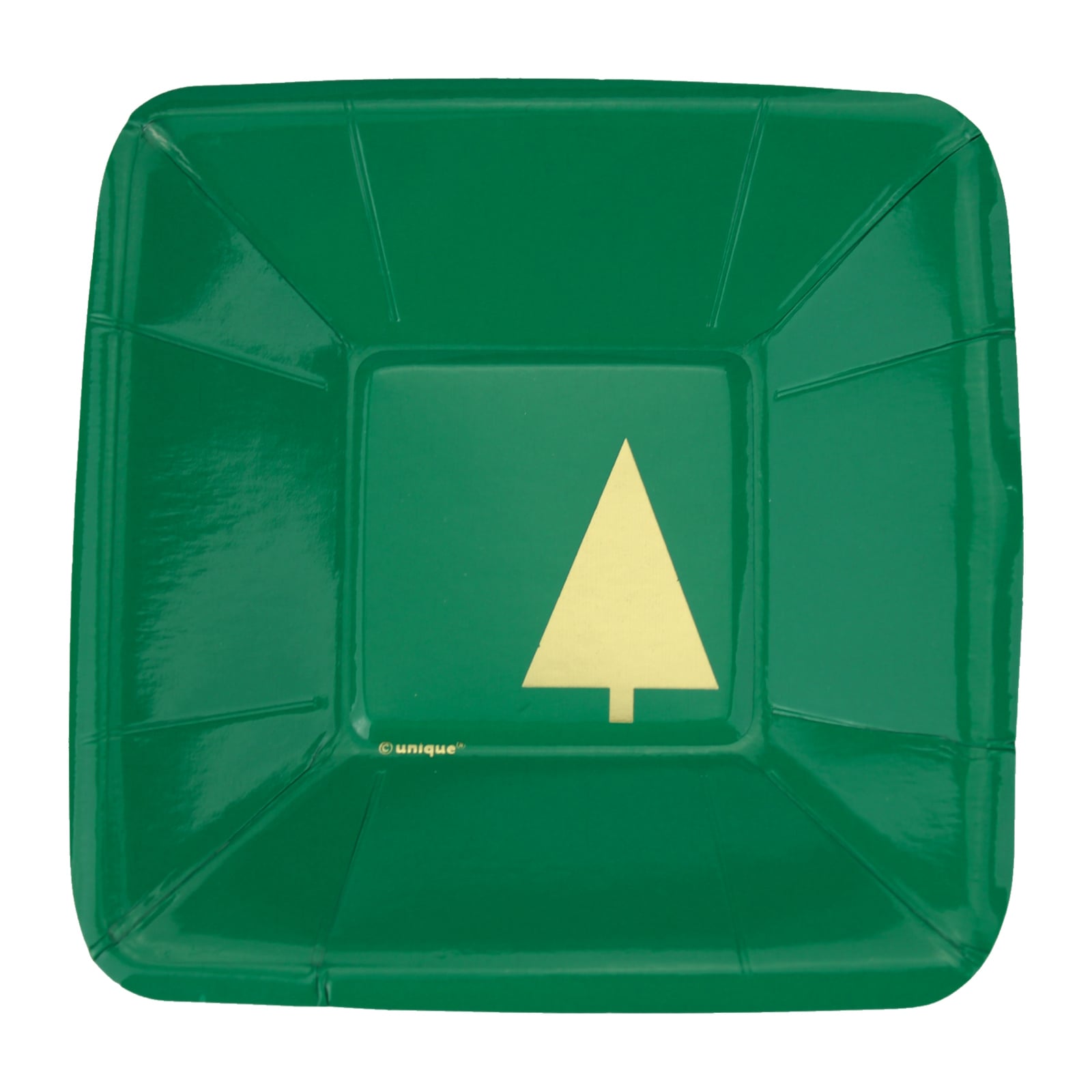 Chic Christmas Small Paper Square Appetizer Plates (Pack of 8)