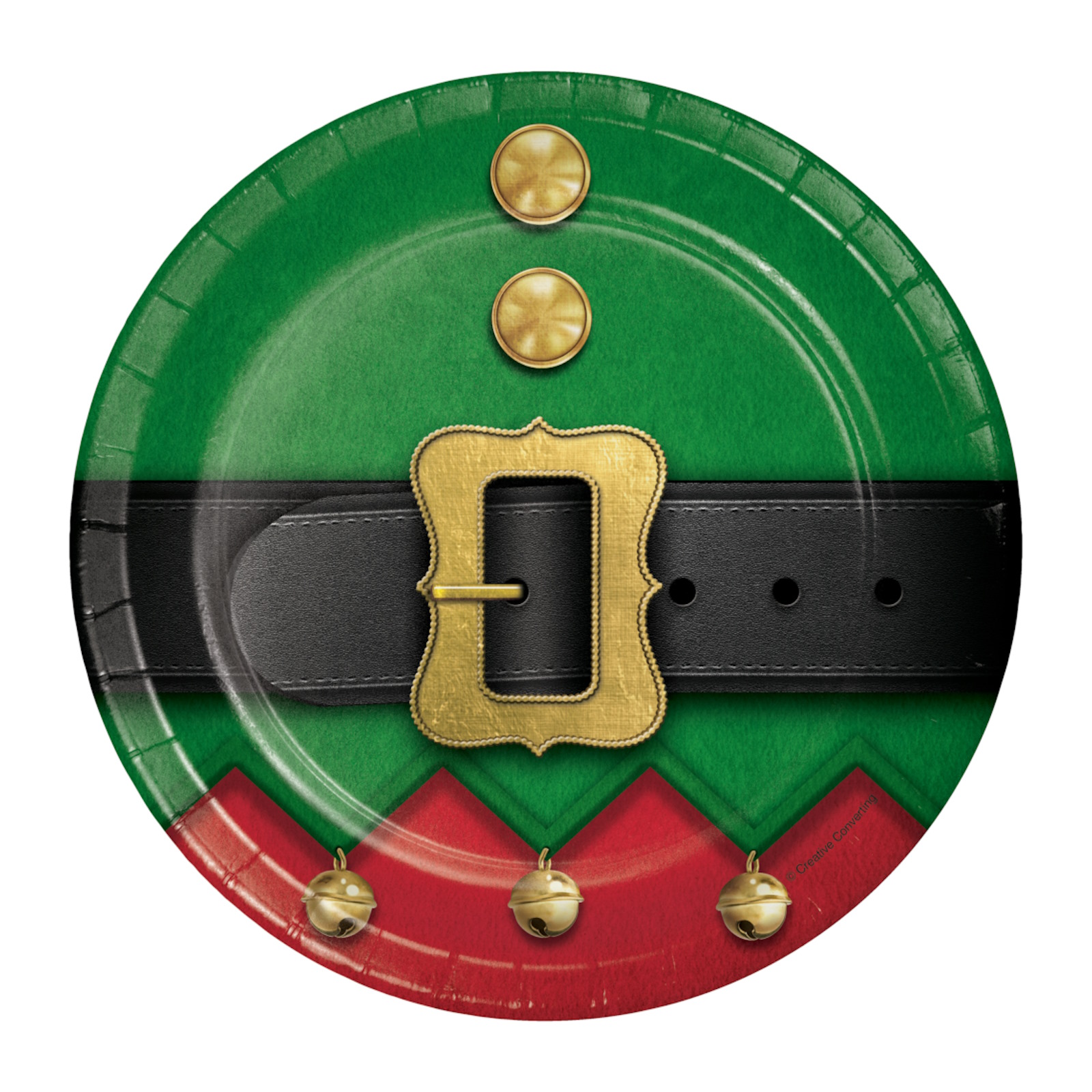 Santa's Suit Small Paper Plates (Pack of 8)