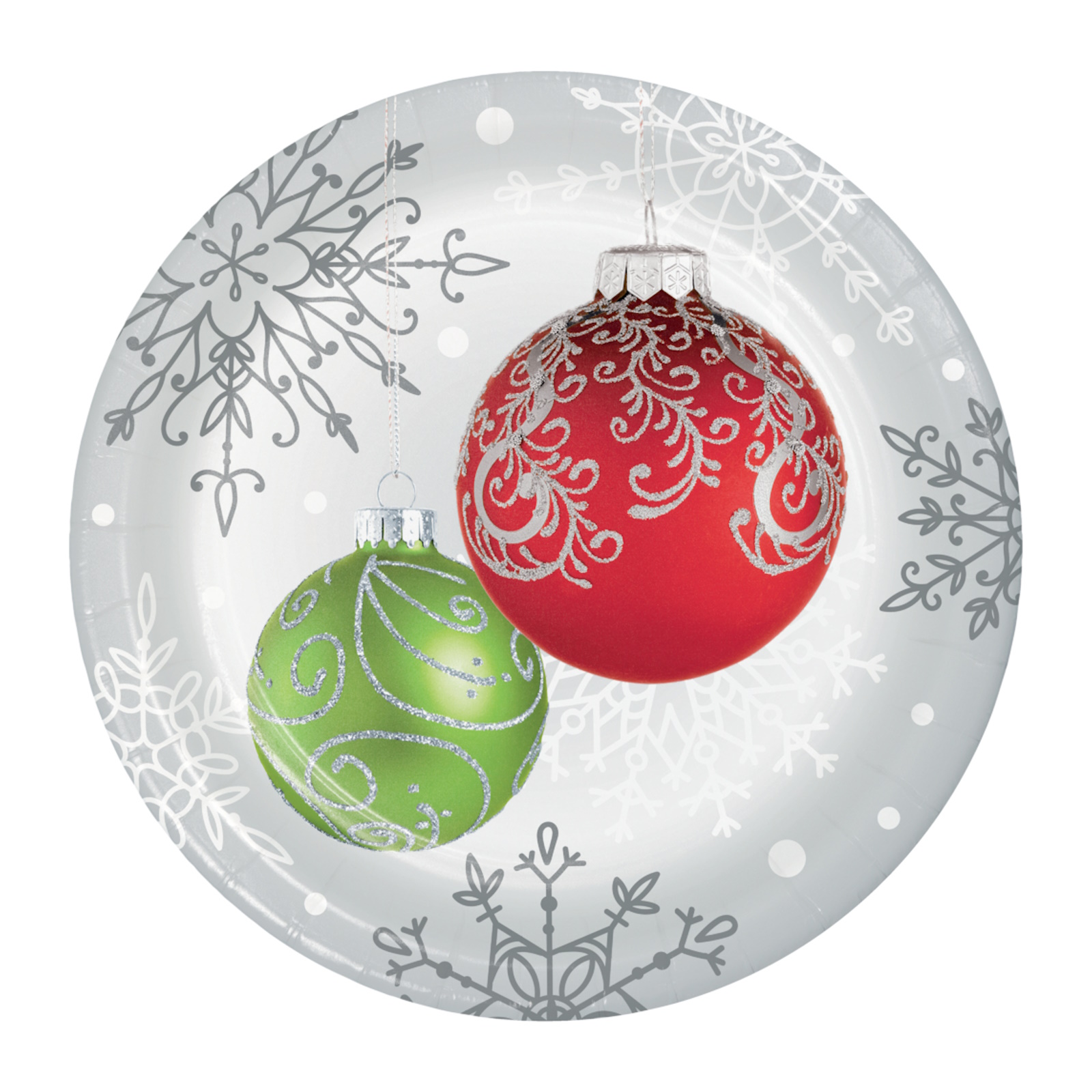 Elegant Ornaments Small Paper Plates (Pack of 8)