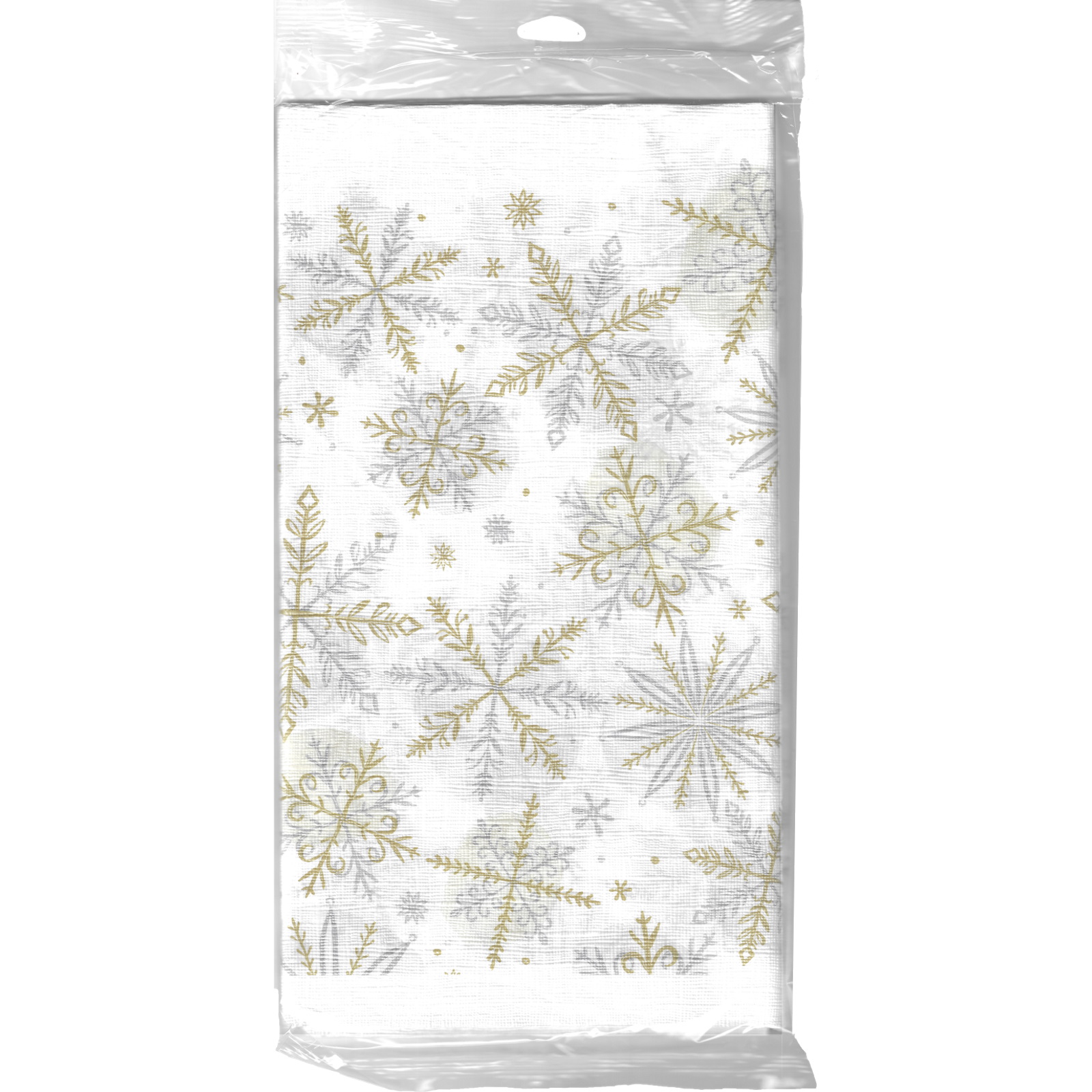 Shining Snowflakes Paper Tablecloth
