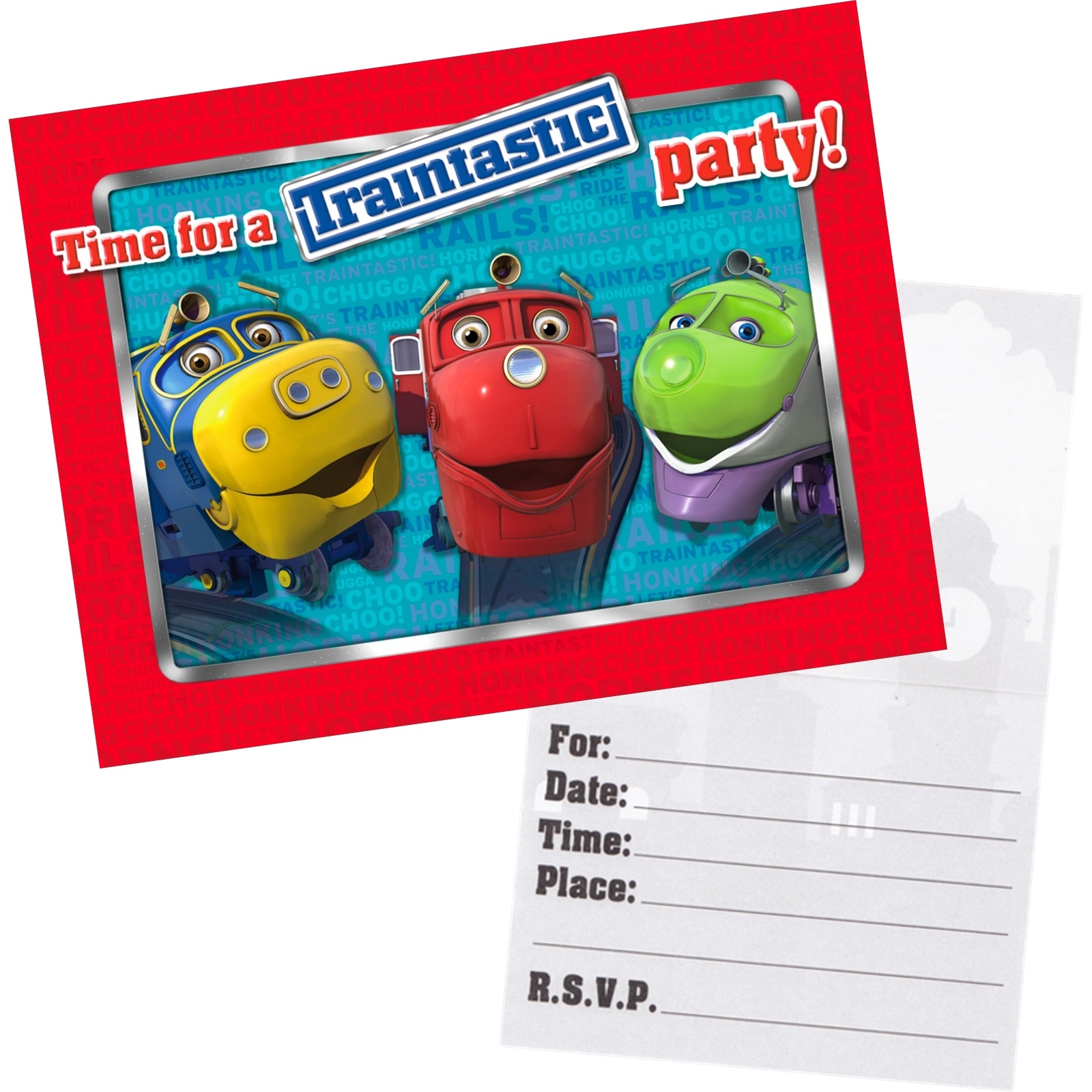 Chuggington Party Invitations (Pack of 8)