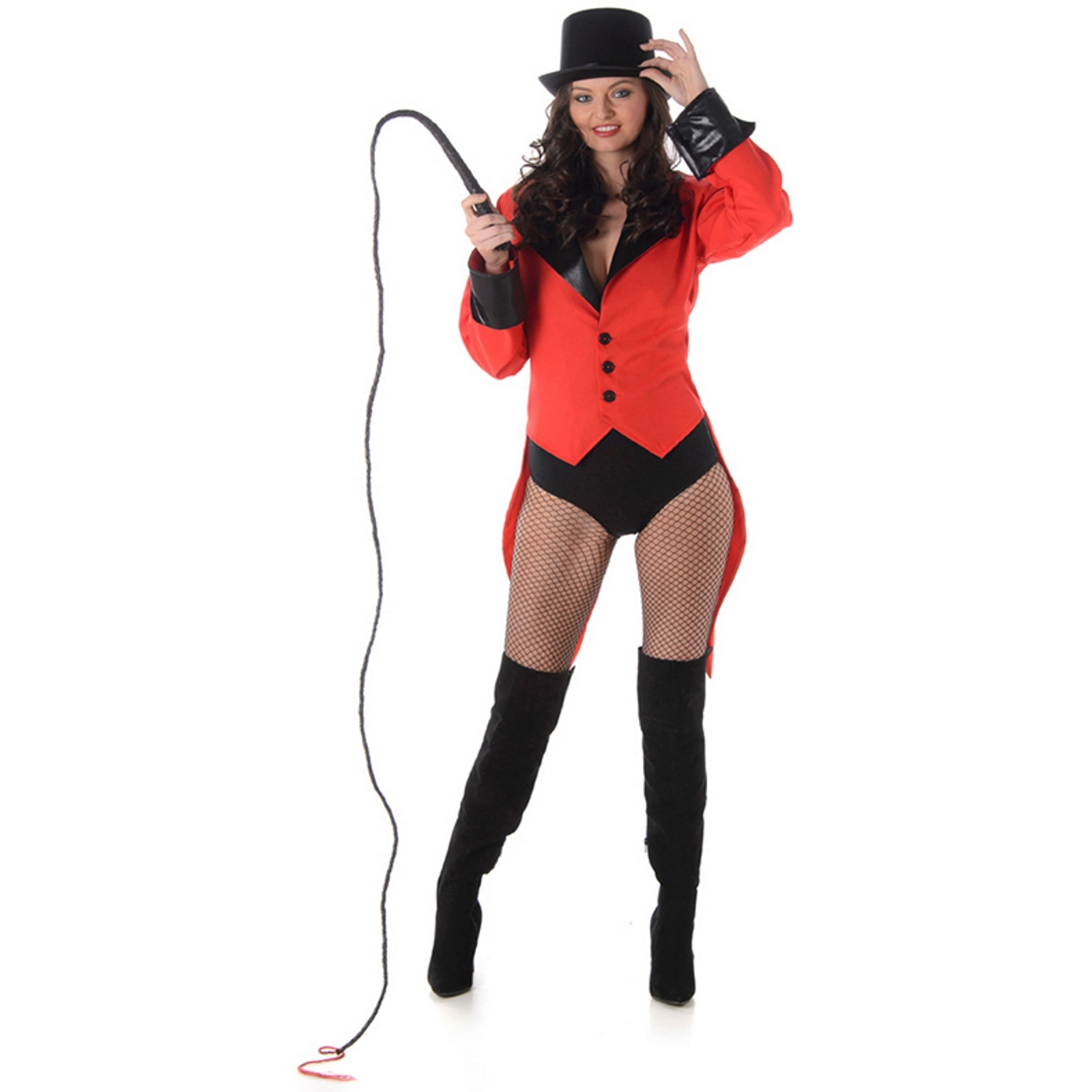 Red Ringmaster Ladies Costume Small 