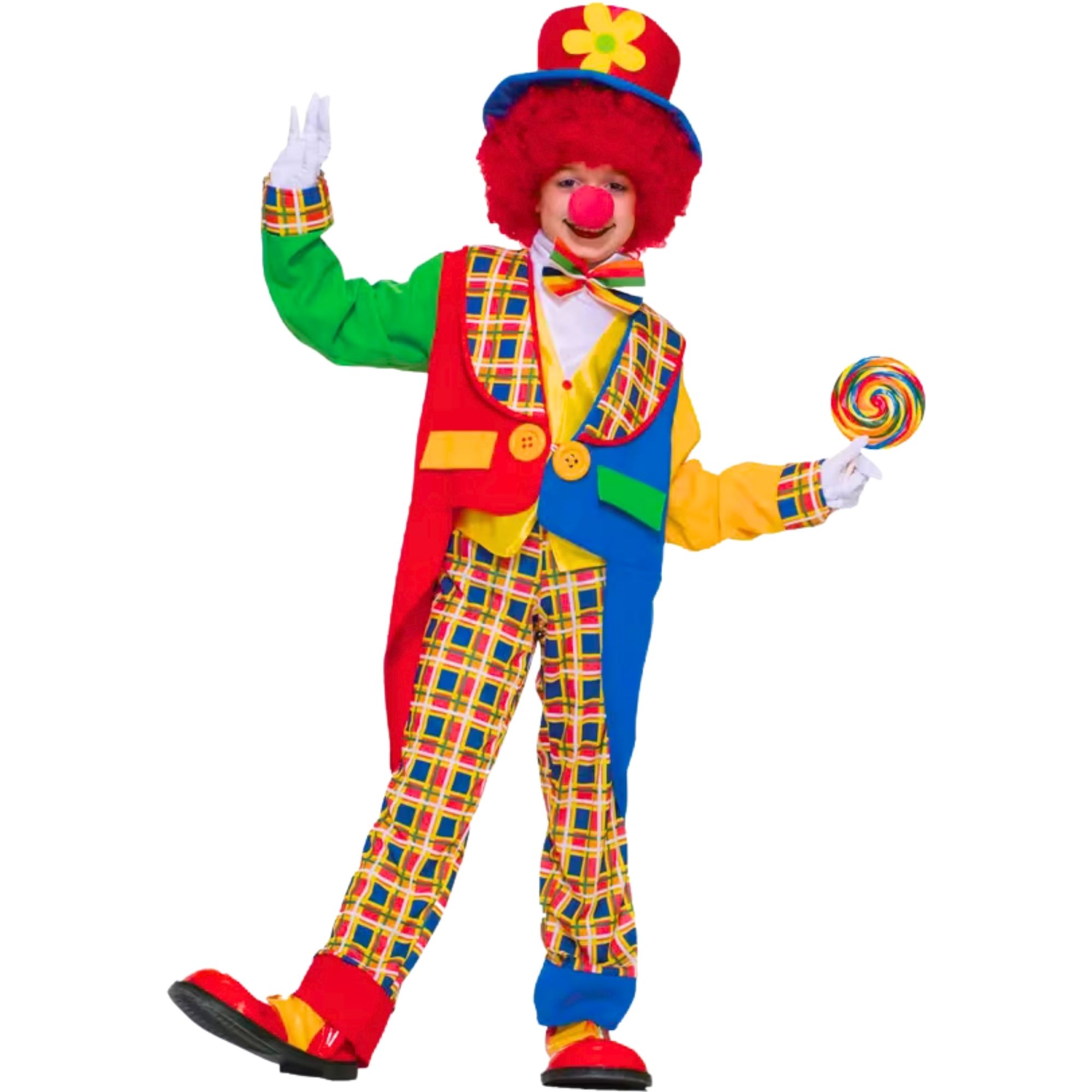 Clown On The Town Kids Costume 8-10 Years