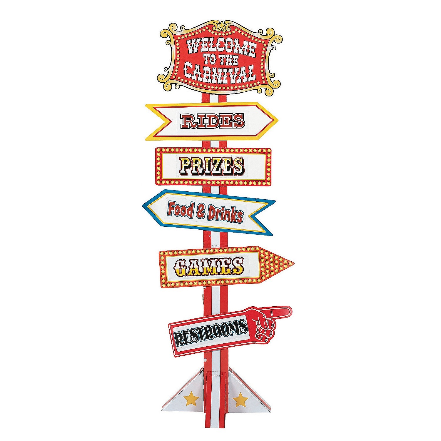 Big Top Circus Directional Sign *DAMAGED*