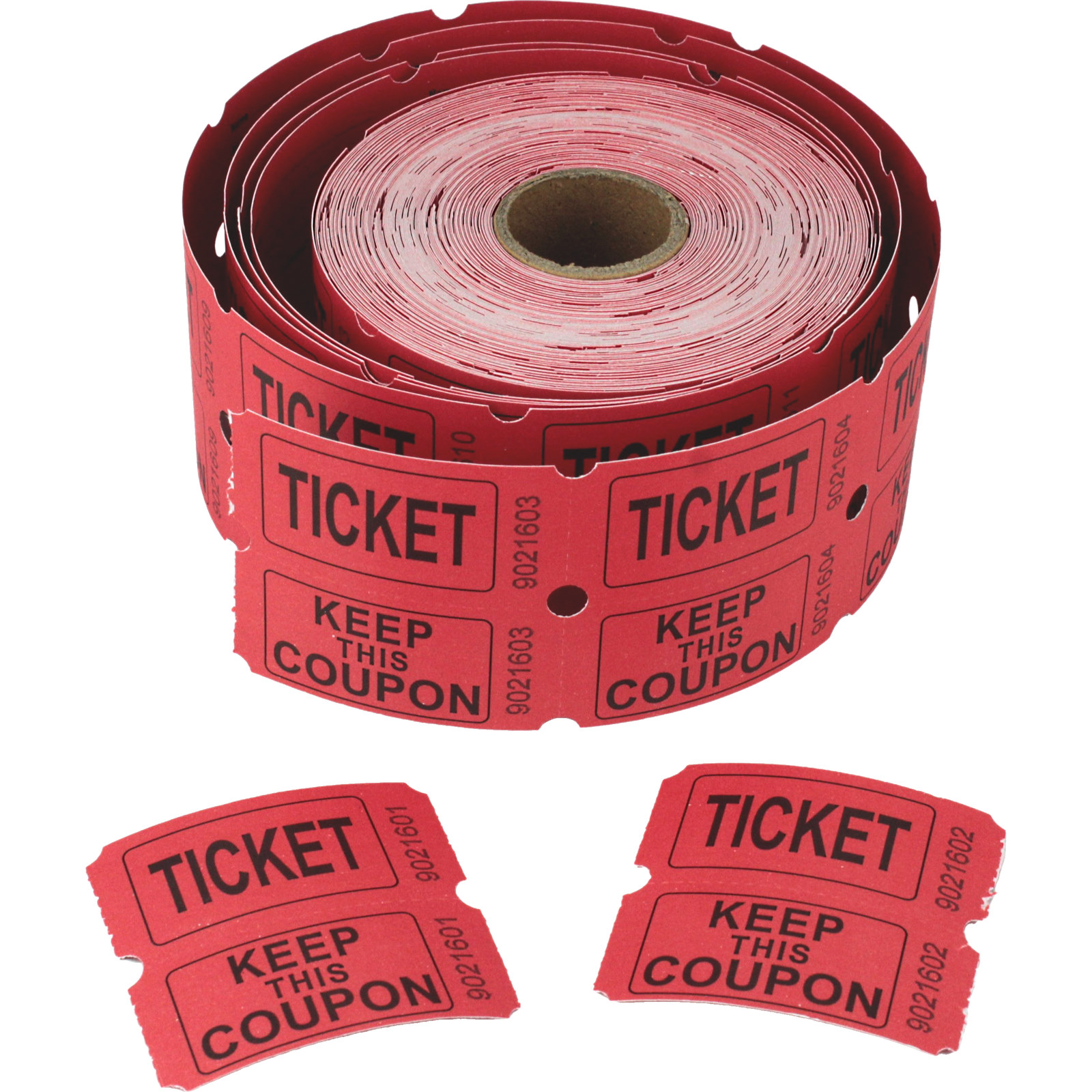 Red Raffle Ticket Roll (500 Double Tickets) Circus Party Supplies Themed Party Supplies