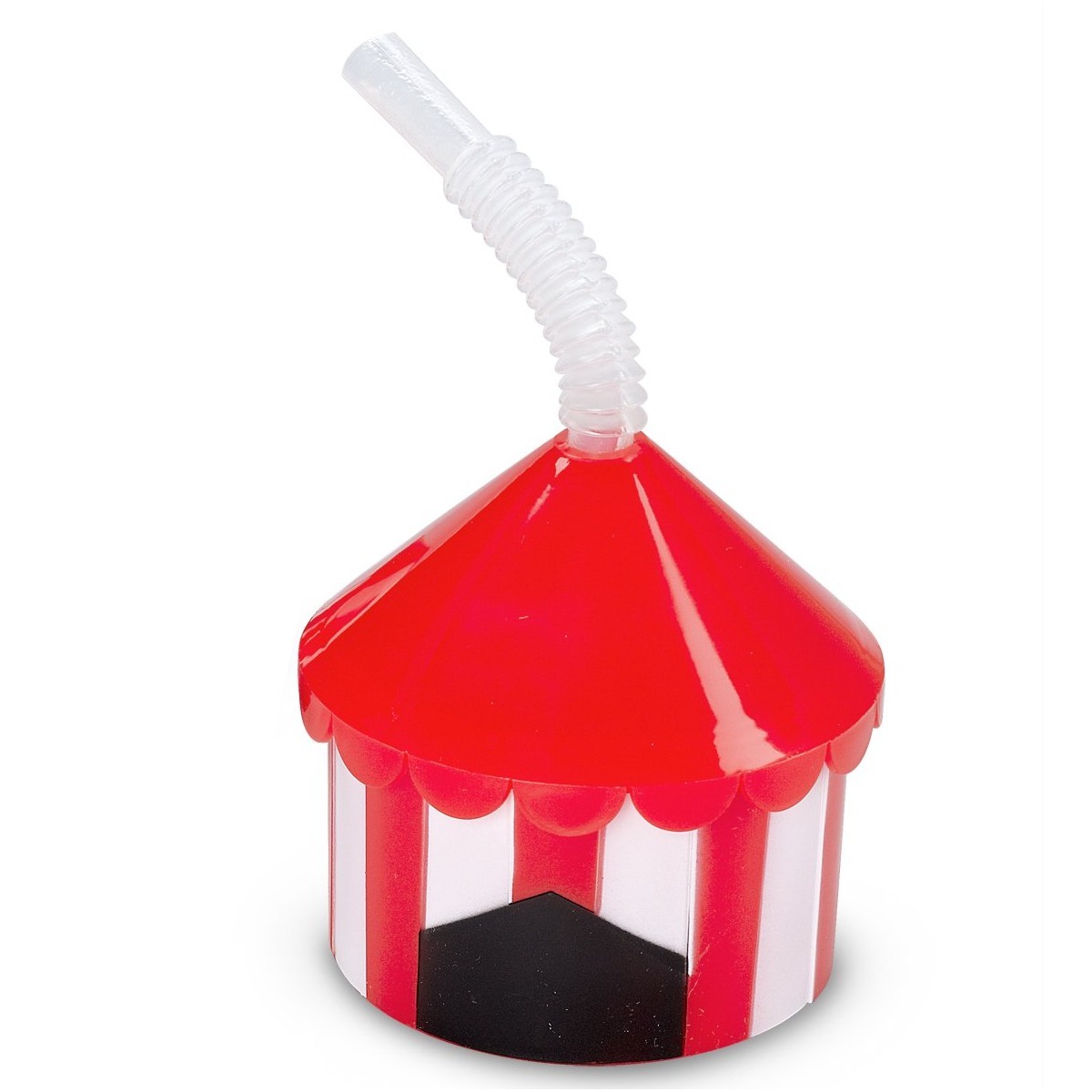 Circus Big Top Novelty Cup with Straw