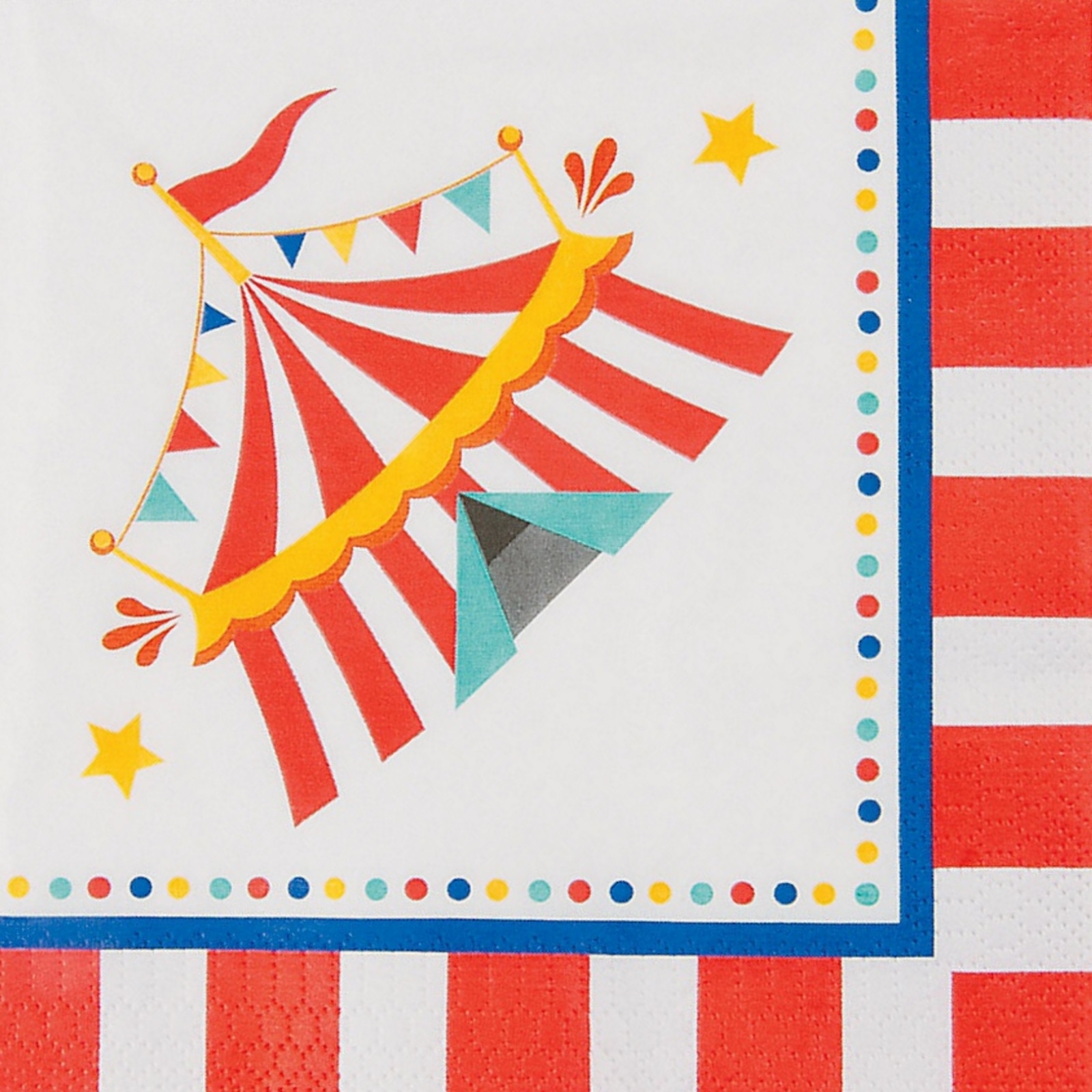 Carnival Large Napkins / Serviettes (Pack of 16)