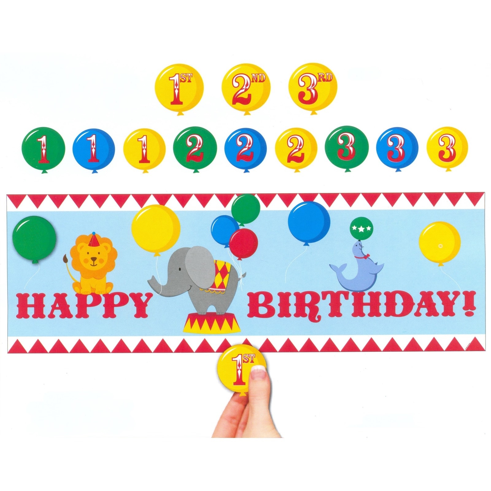 Circus Time Giant Party Banner