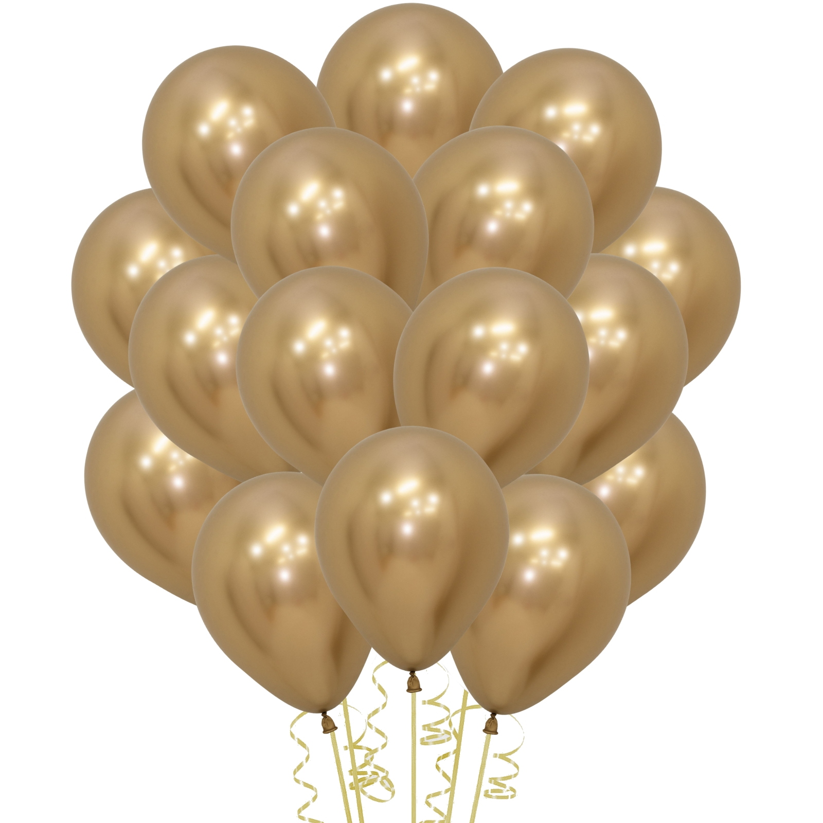 Sempertex Reflex Gold Latex Small 12cm Balloons (Pack of 20)