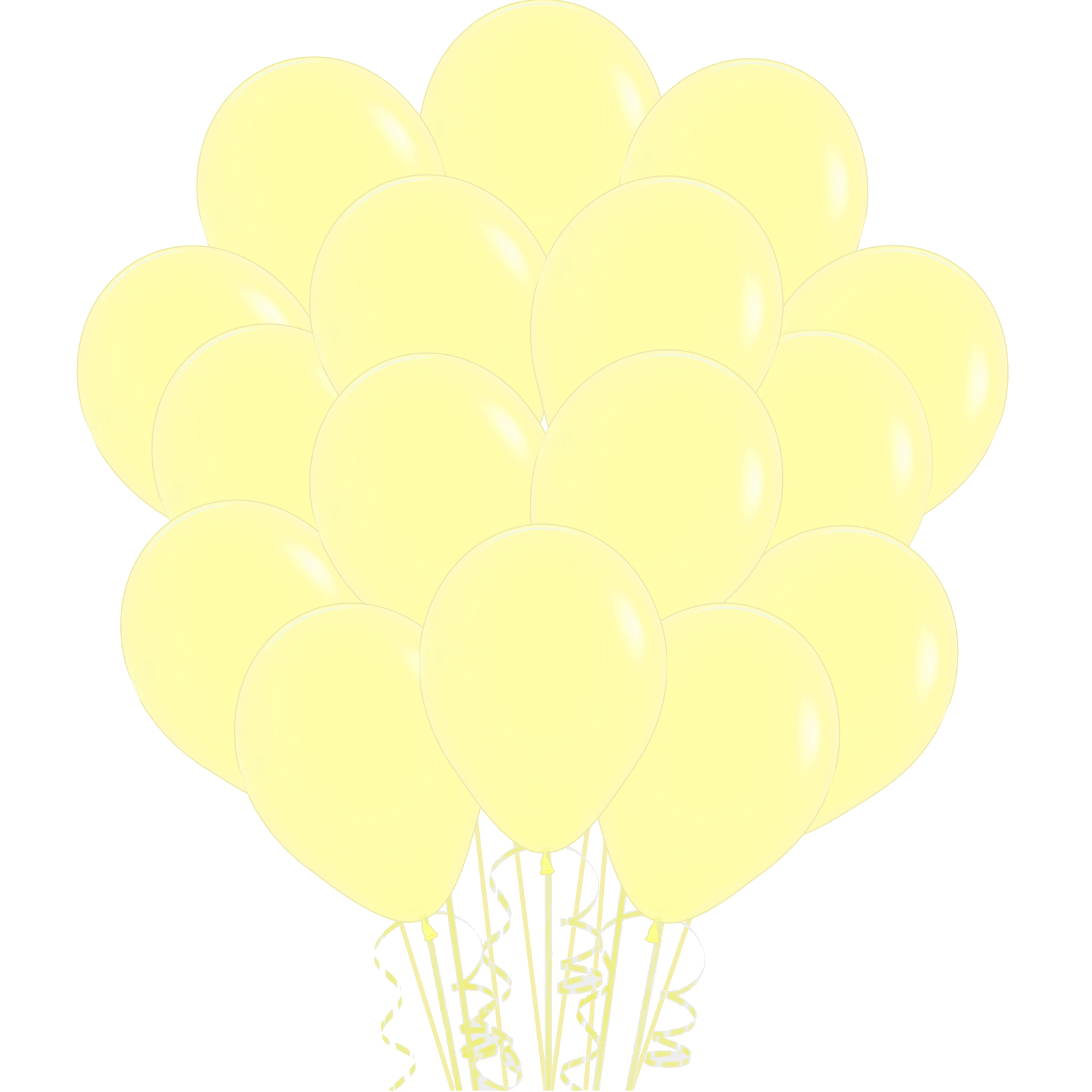 Sempertex Pastel Matte Yellow Latex Small 12cm Balloons (Pack of 20)