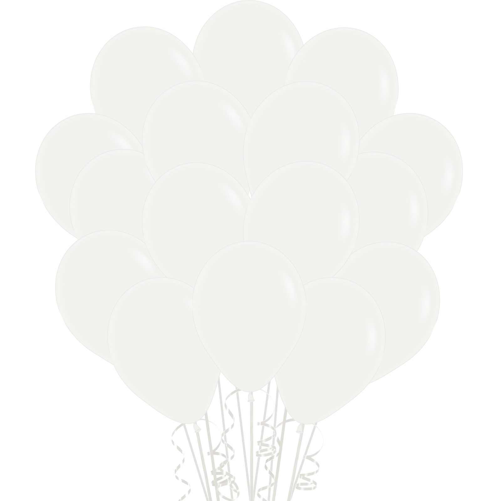 Sempertex Fashion White Latex Small 12cm Balloons (Pack of 20)